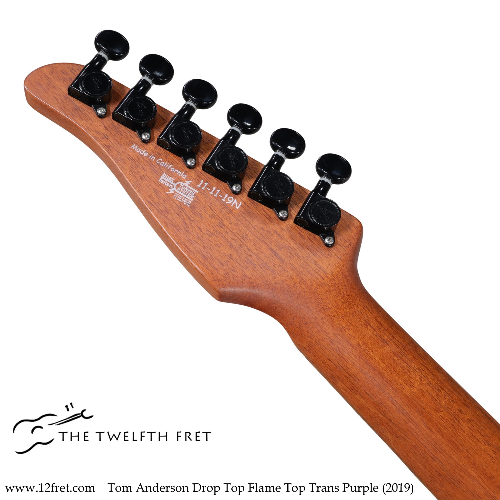 Tom Anderson Drop Top Flame Top Trans Purple (2019) - The Twelfth Fret