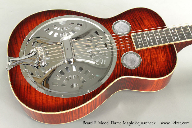 Beard R Model Flame Maple Squareneck Resonator Guitar - The Twelfth Fret