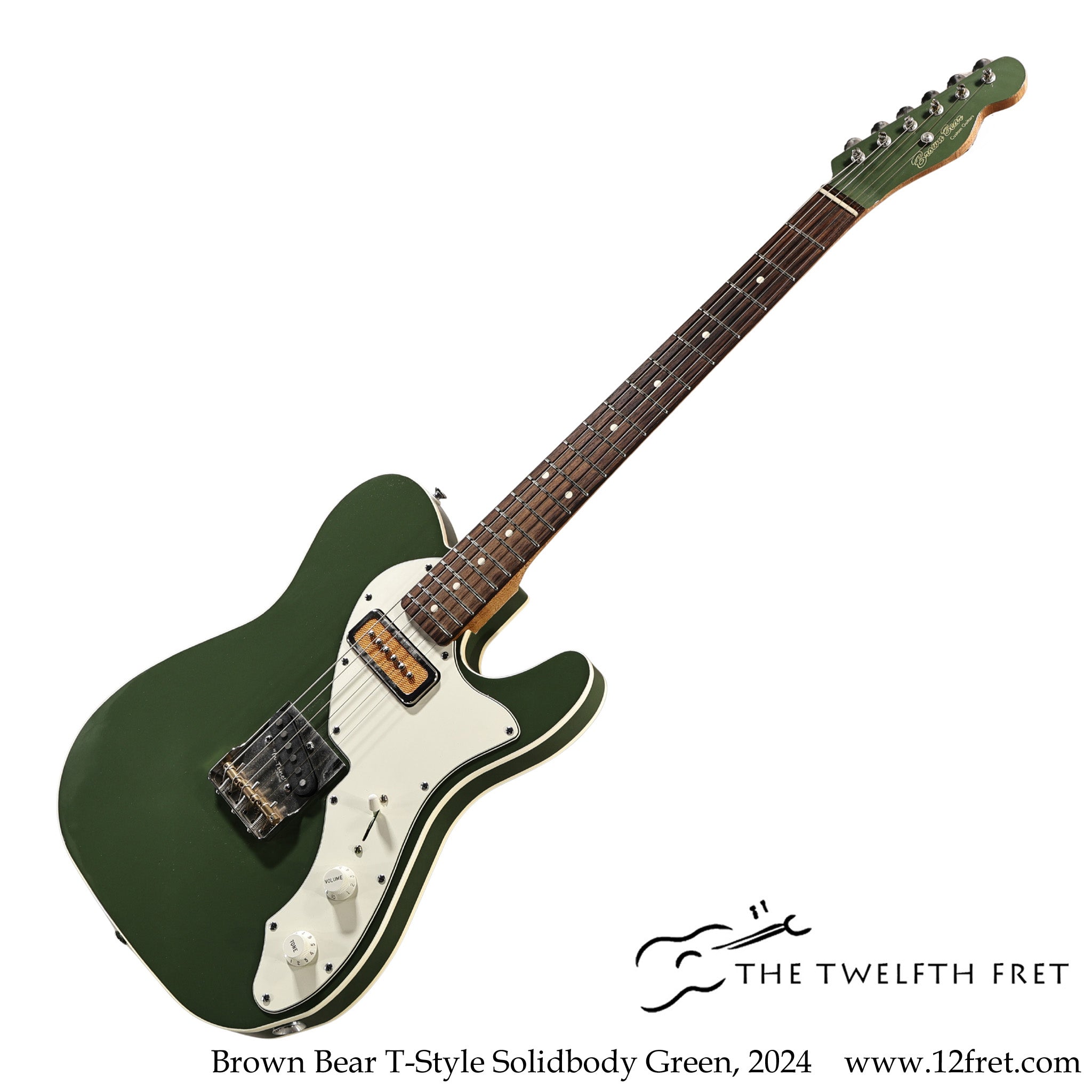 Brown Bear T-Style Solidbody Green, 2024 - The Twelfth Fret