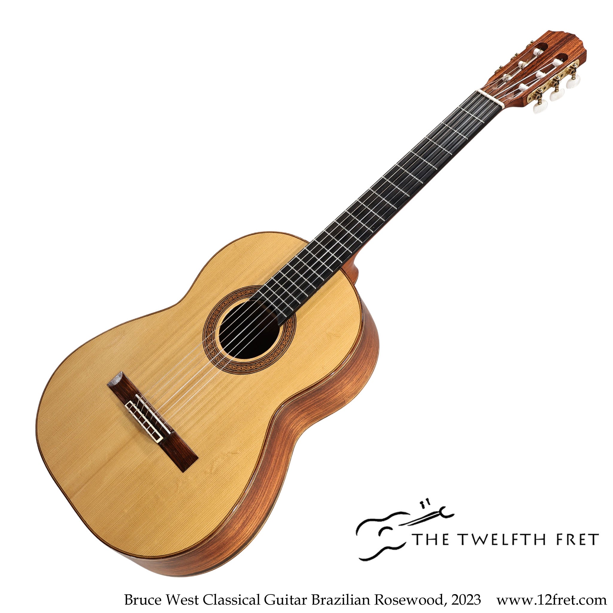 Bruce West Classical Guitar Brazilian Rosewood, 2023 - The Twelfth Fret