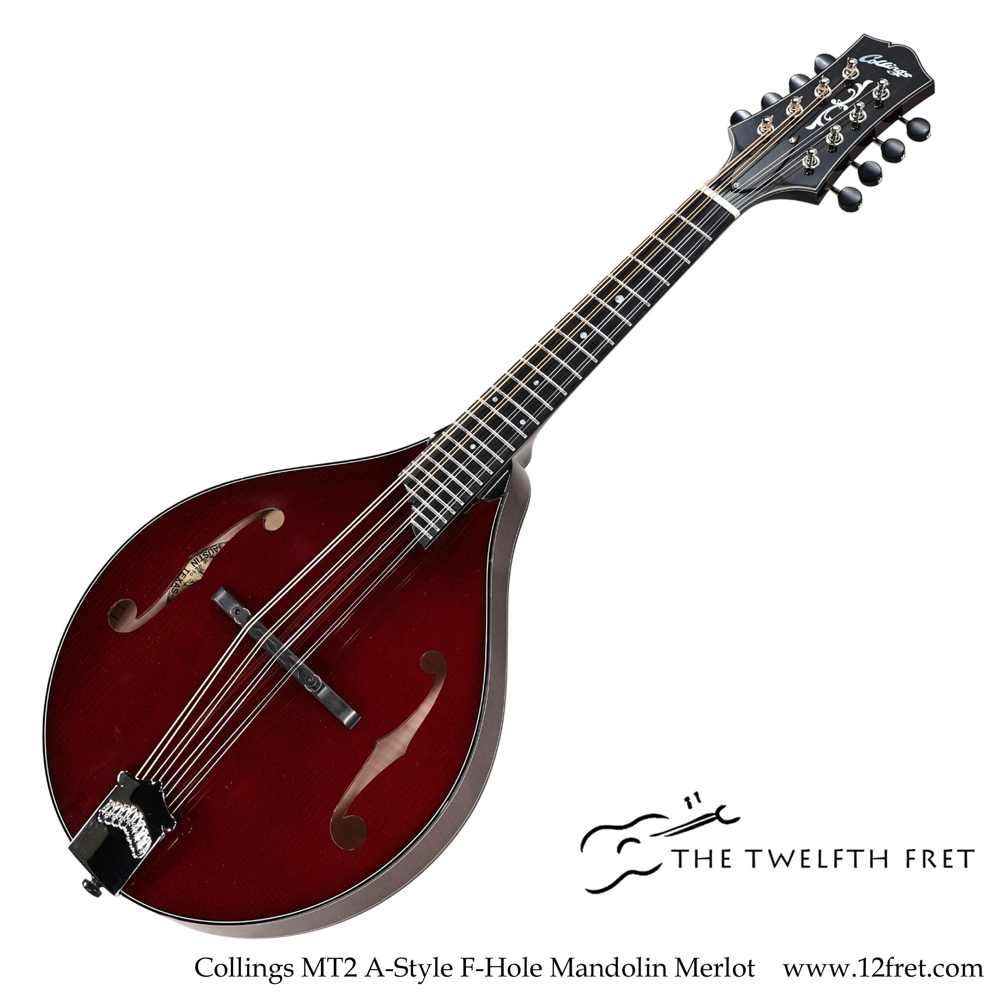 Collings MT2 A-Style F-Hole Mandolin Merlot - The Twelfth Fret
