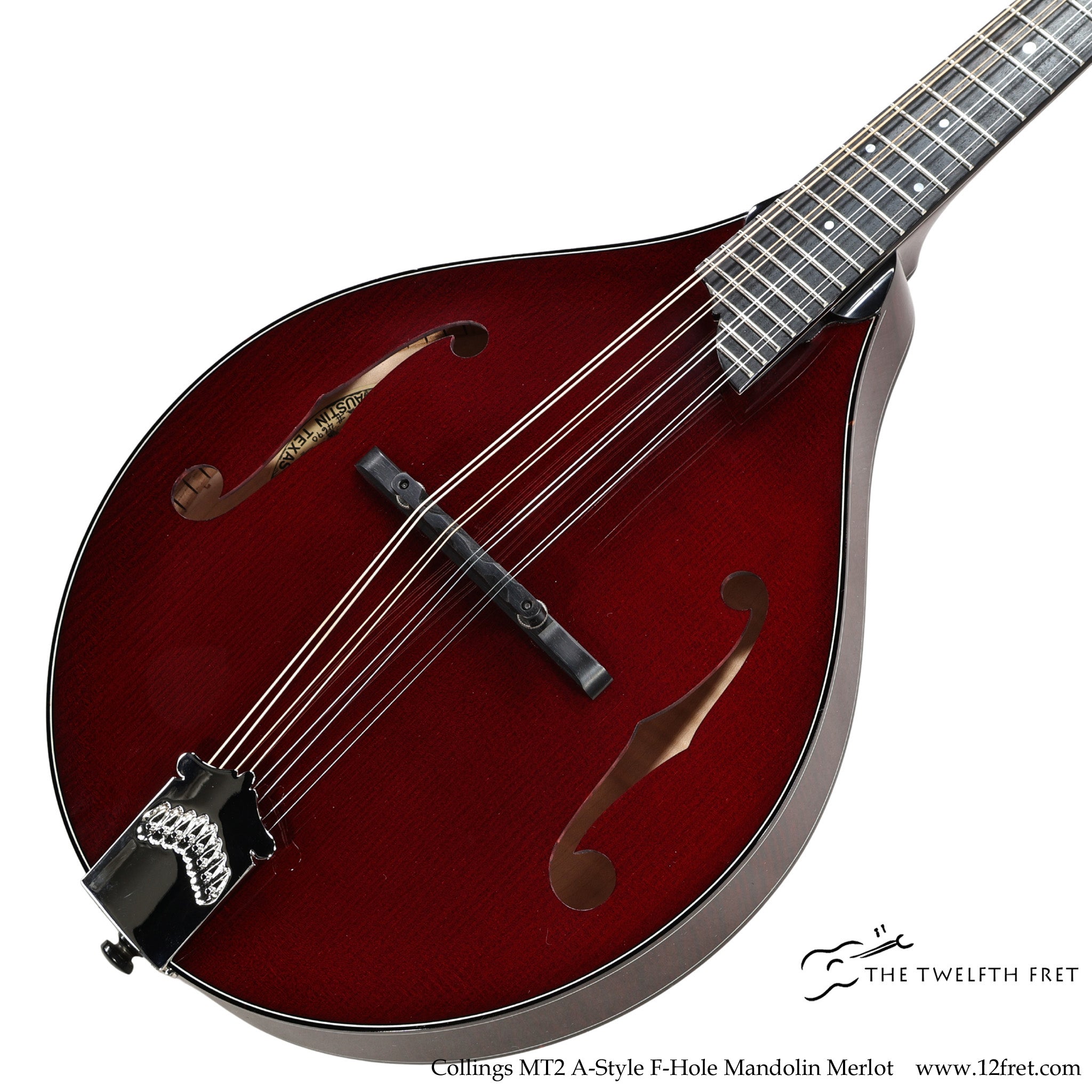 Collings MT2 A-Style F-Hole Mandolin Merlot - The Twelfth Fret