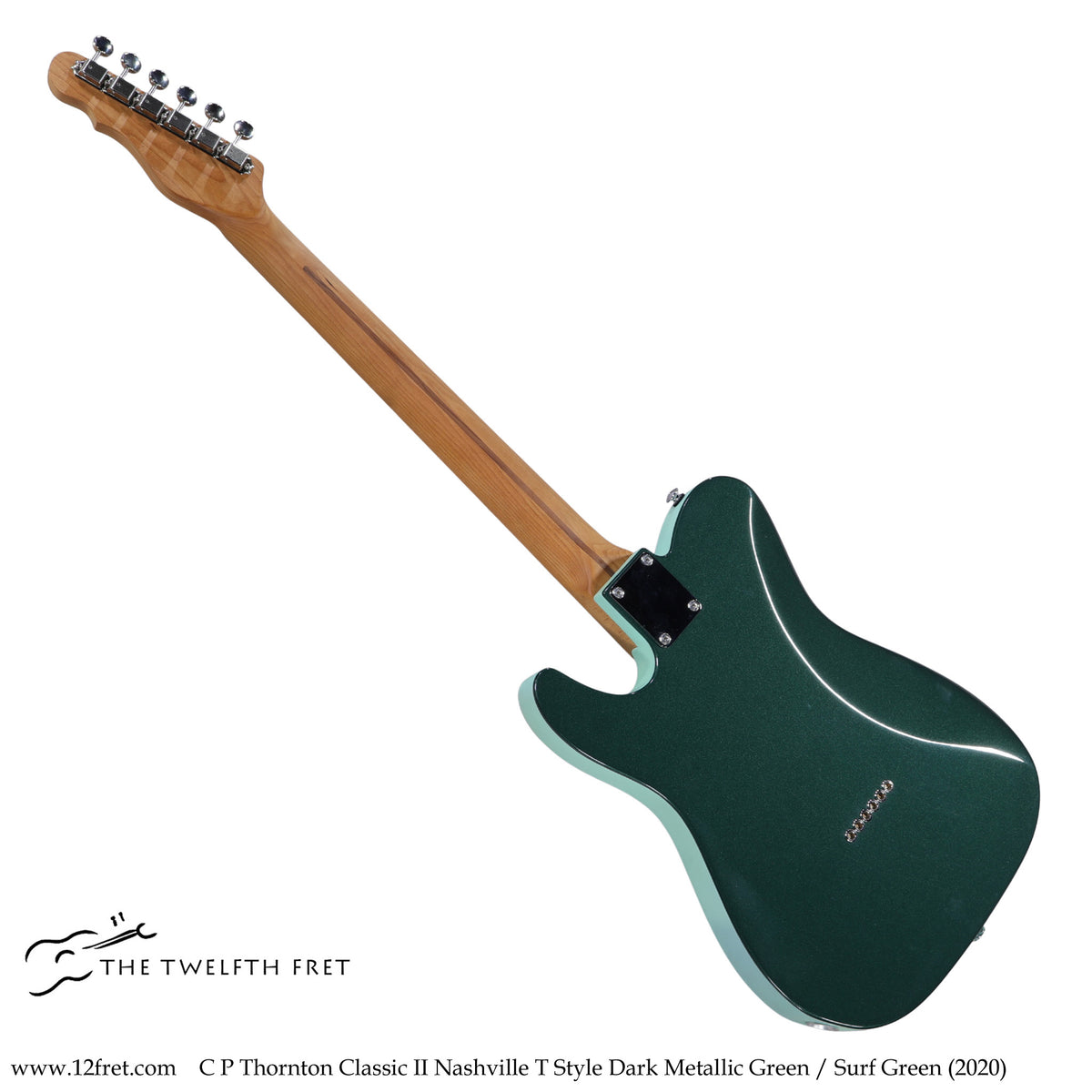 C P Thornton Classic II Nashville T Style Dark Metallic Green / Surf Green (2020) - The Twelfth Fret