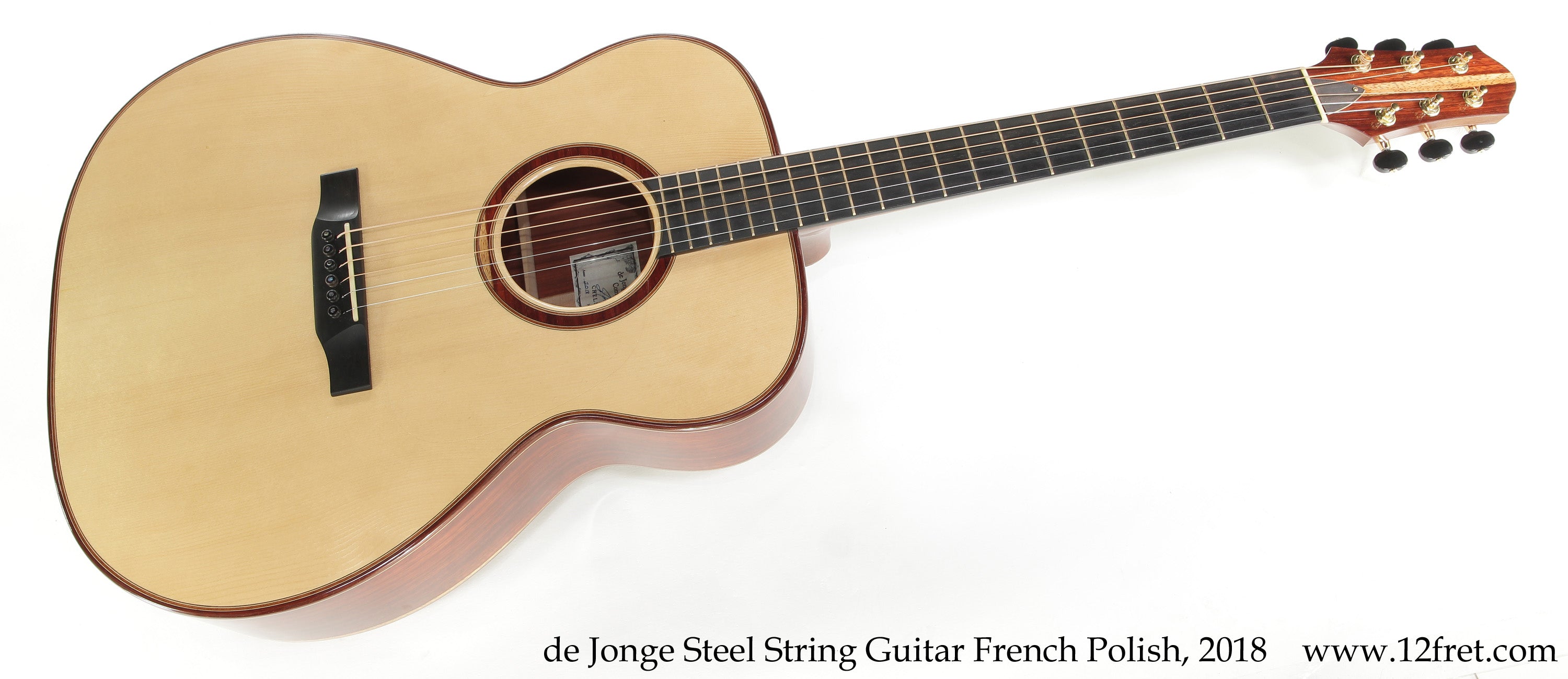 Sergei de Jonge Steel String Guitar French Polish, 2018 - The Twelfth Fret