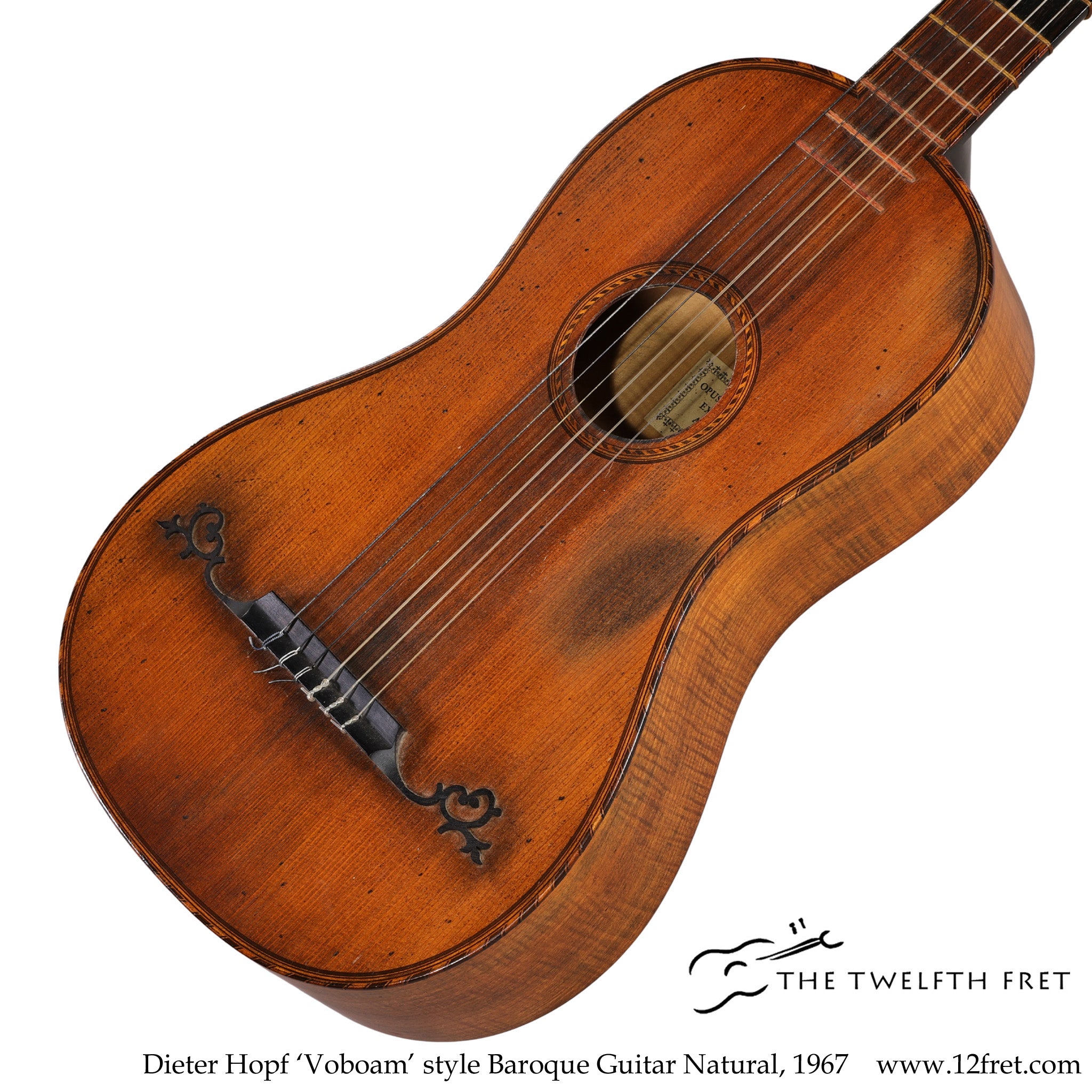 Dieter Hopf 'Voboam' style Baroque Guitar Natural, 1967 - The Twelfth Fret