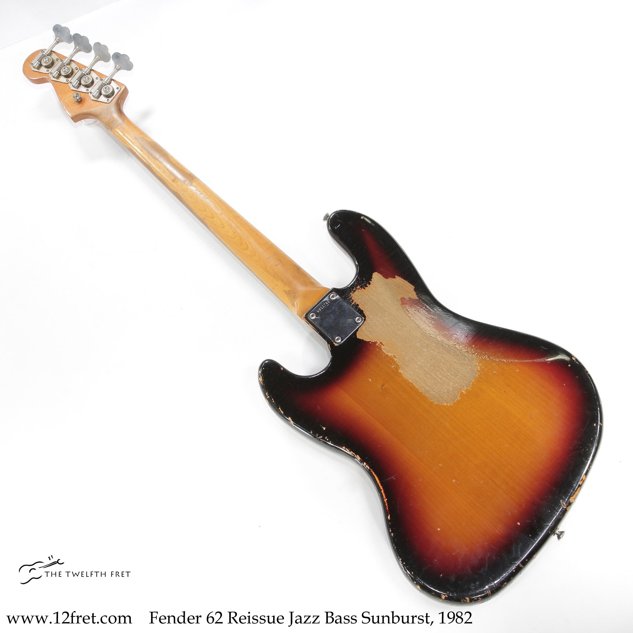 Fender 62 Reissue Jazz Bass Sunburst, 1982