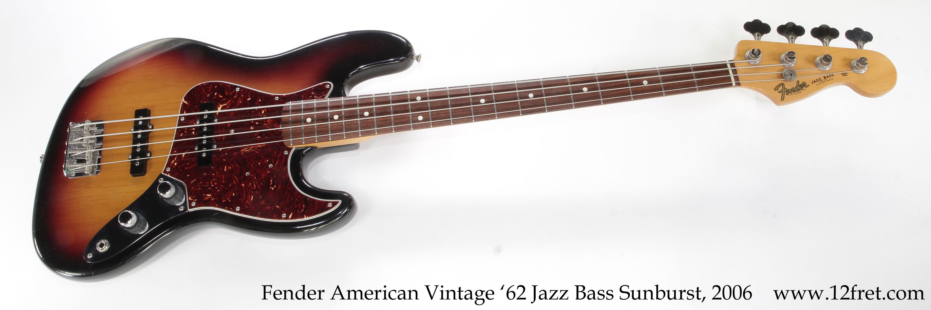 Fender American Vintage '62 Jazz Bass Sunburst, 2006  - The Twelfth Fret