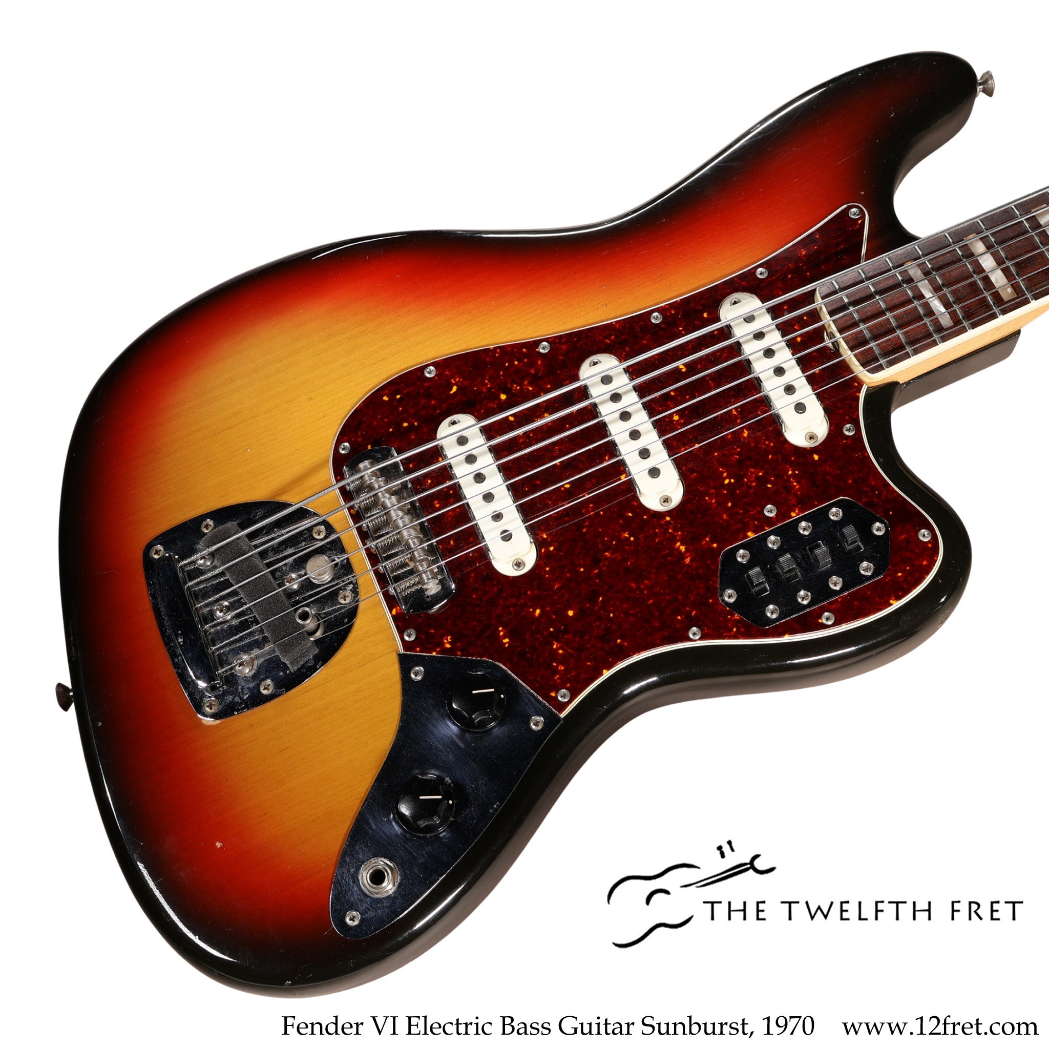 Fender VI Electric Bass Guitar Sunburst, 1970 - The Twelfth Fret