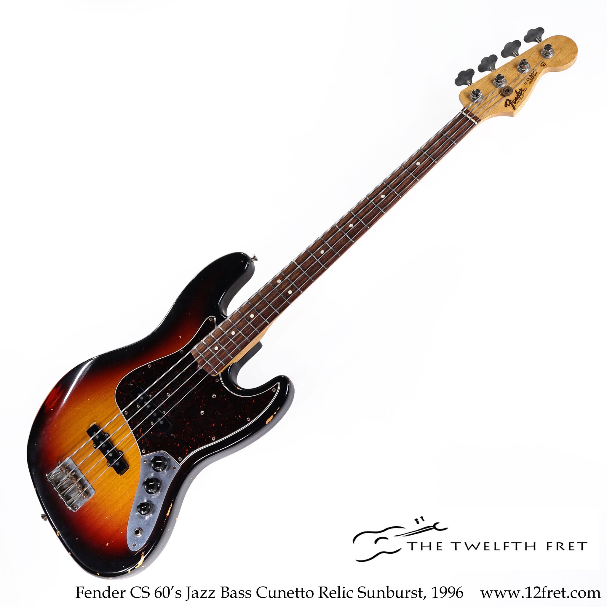 Fender CS 60's Jazz Bass Cunetto Relic Sunburst, 1996 - The Twelfth Fret