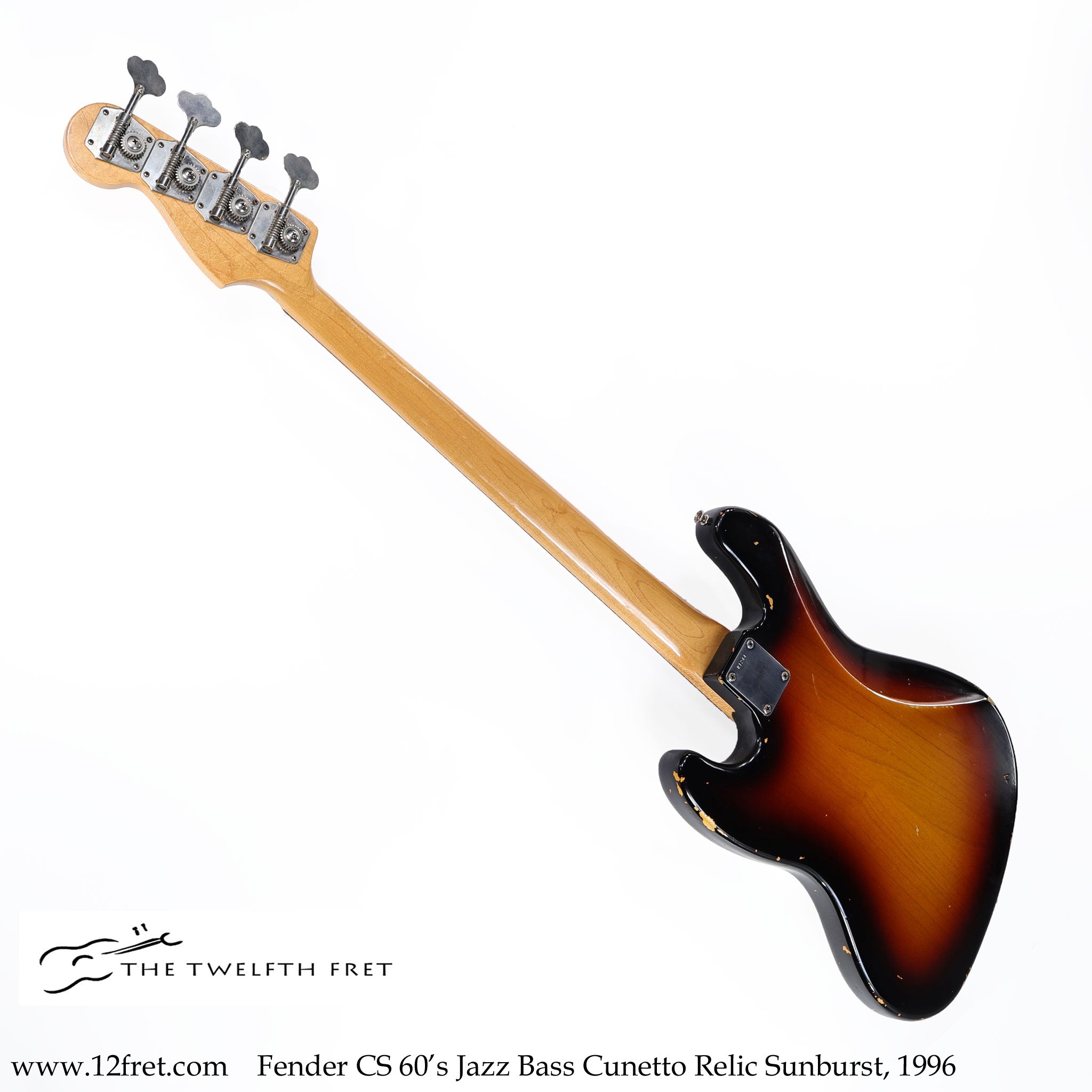 Fender CS 60's Jazz Bass Cunetto Relic Sunburst, 1996 - The Twelfth Fret