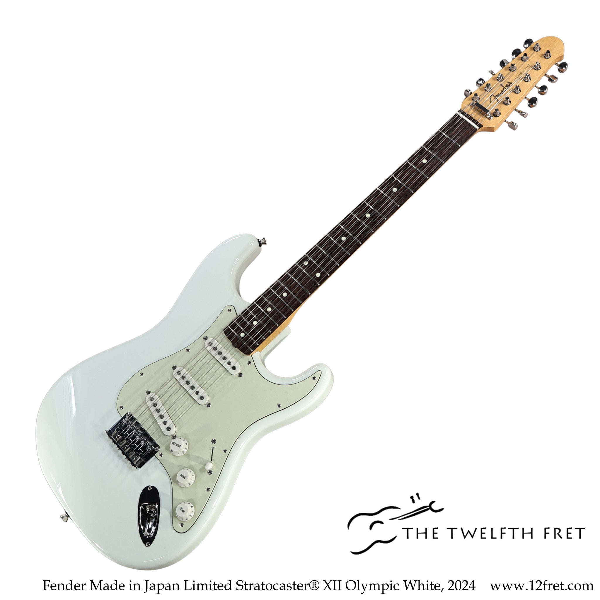 Fender Made in Japan Limited Stratocaster® XII Olympic White, 2024 - The Twelfth Fret