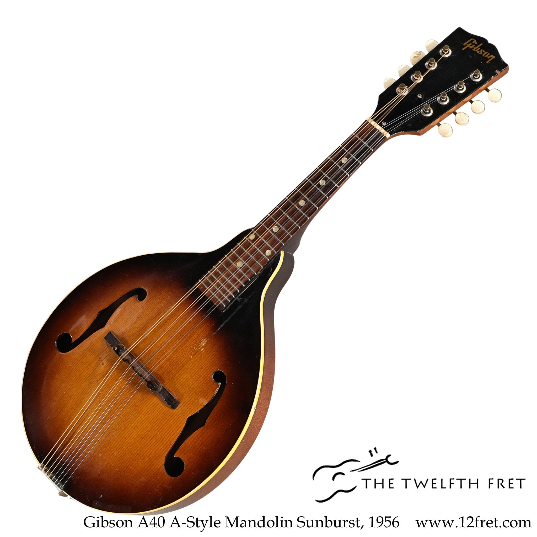 Gibson A40 A-Style Mandolin Sunburst, 1956 - The Twelfth Fret