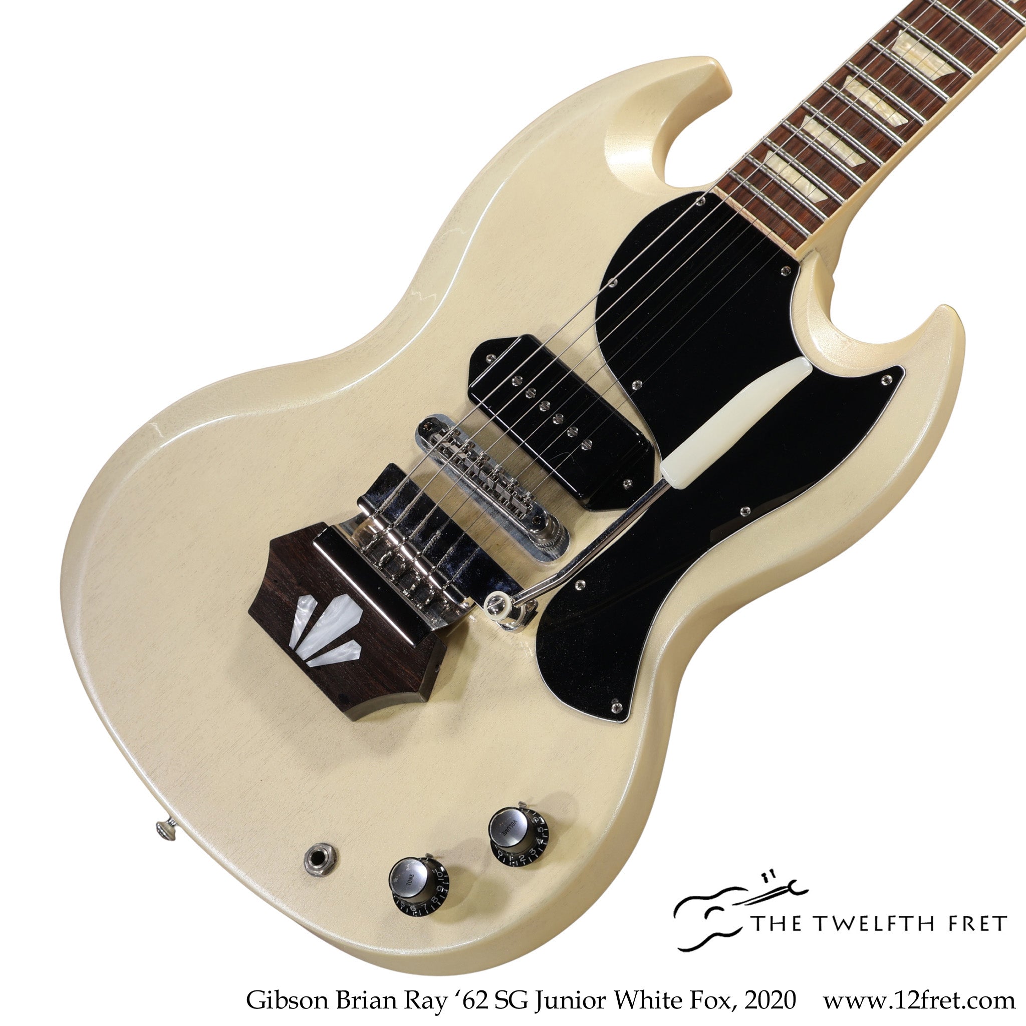 Gibson Brian Ray '62 SG Junior White Fox, 2020 - The Twelfth Fret