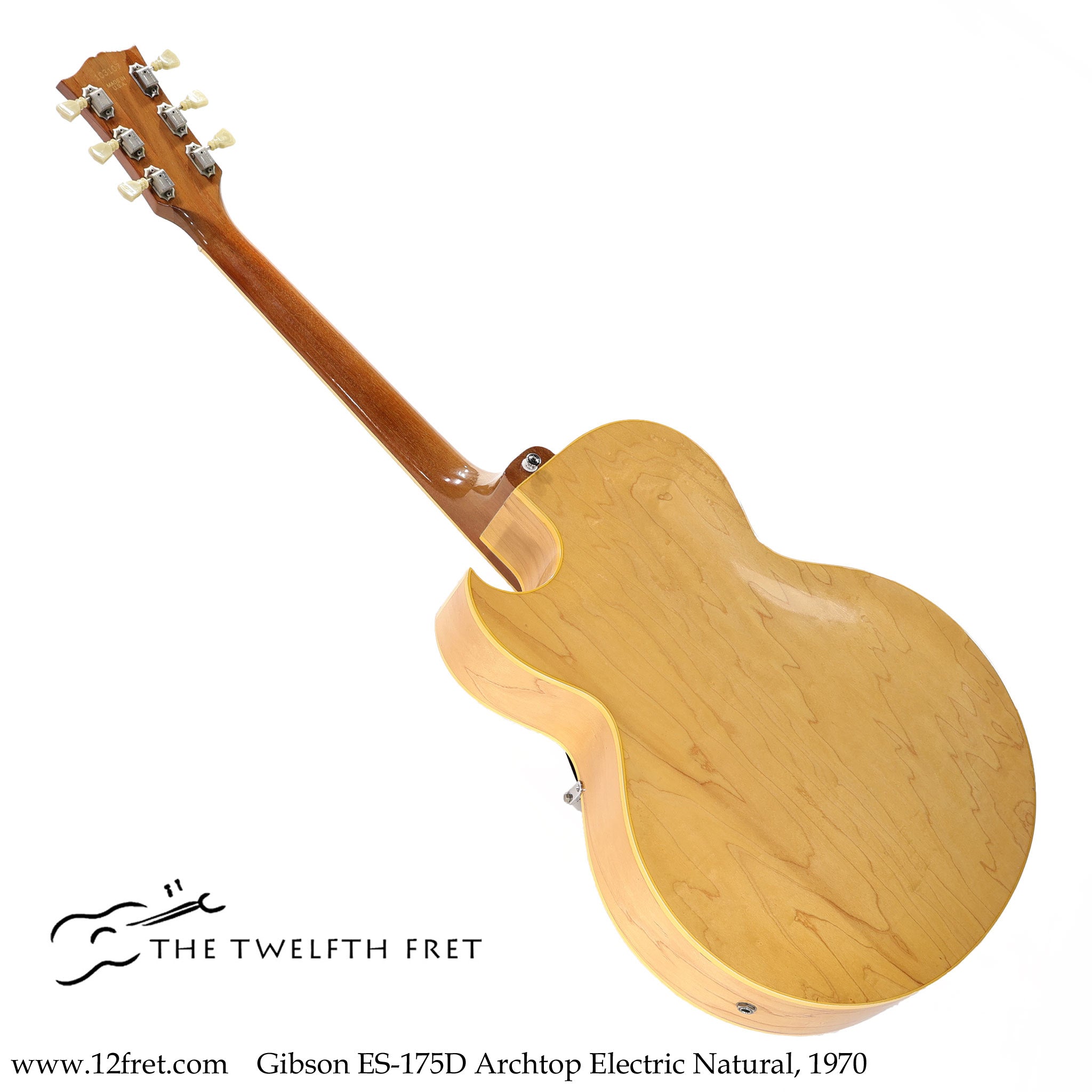 Gibson ES-175D Archtop Electric Guitar Natural, 1970 - The Twelfth Fret