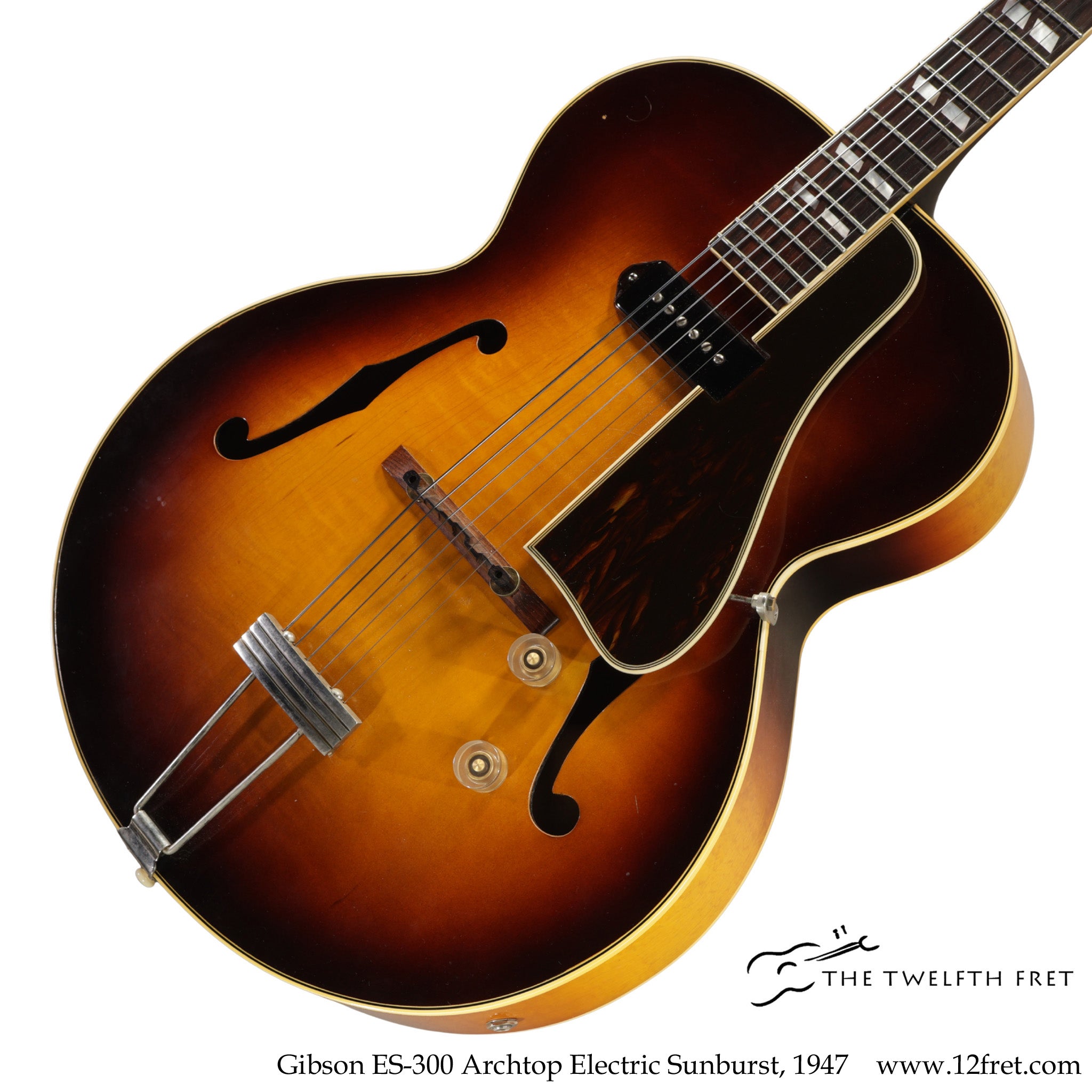 Gibson ES-300 Archtop Electric Sunburst, 1947 - The Twelfth Fret
