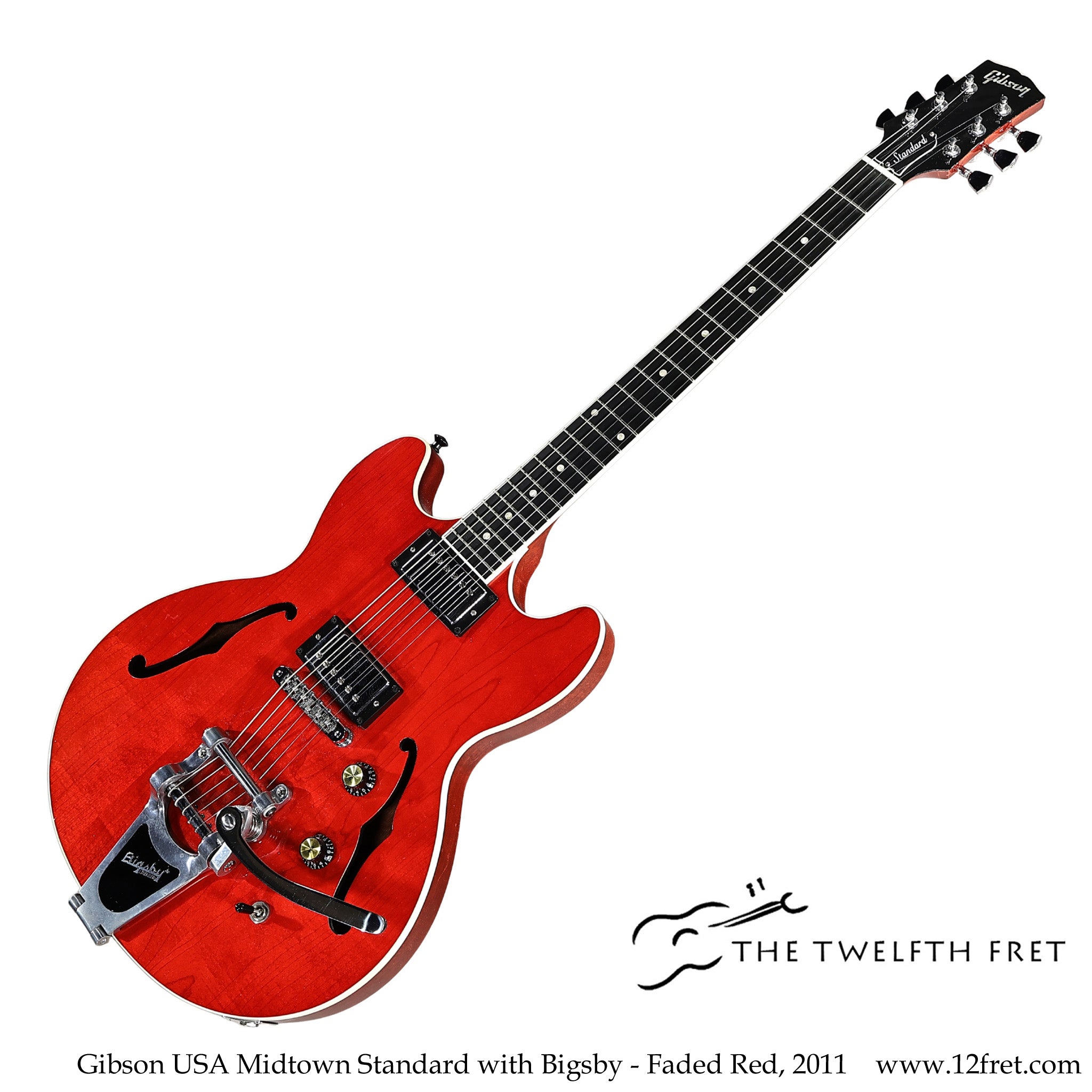 Gibson USA Midtown Standard with Bigsby - Faded Red, 2011 - The Twelfth Fret