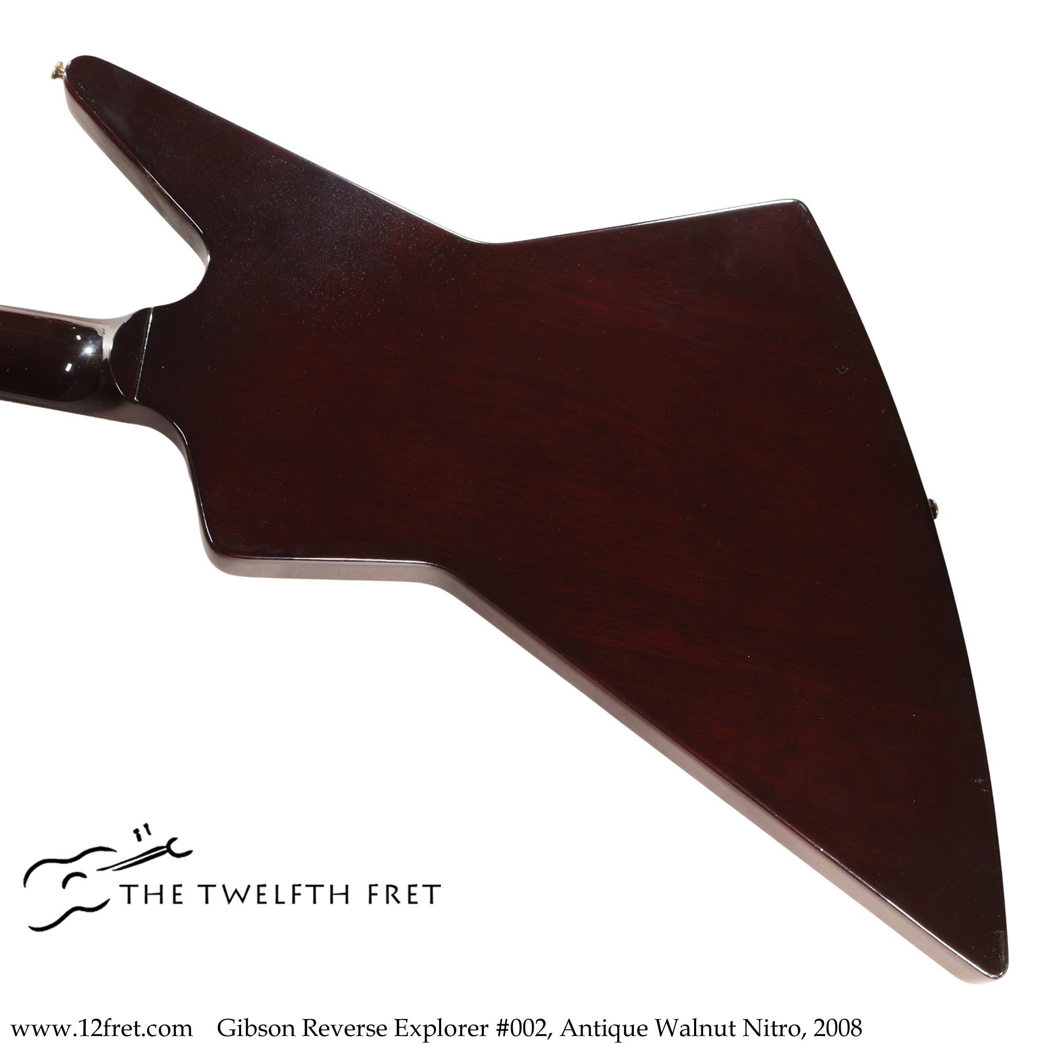 Gibson Reverse Explorer #002, Antique Walnut Nitro, 2008 - The Twelfth Fret