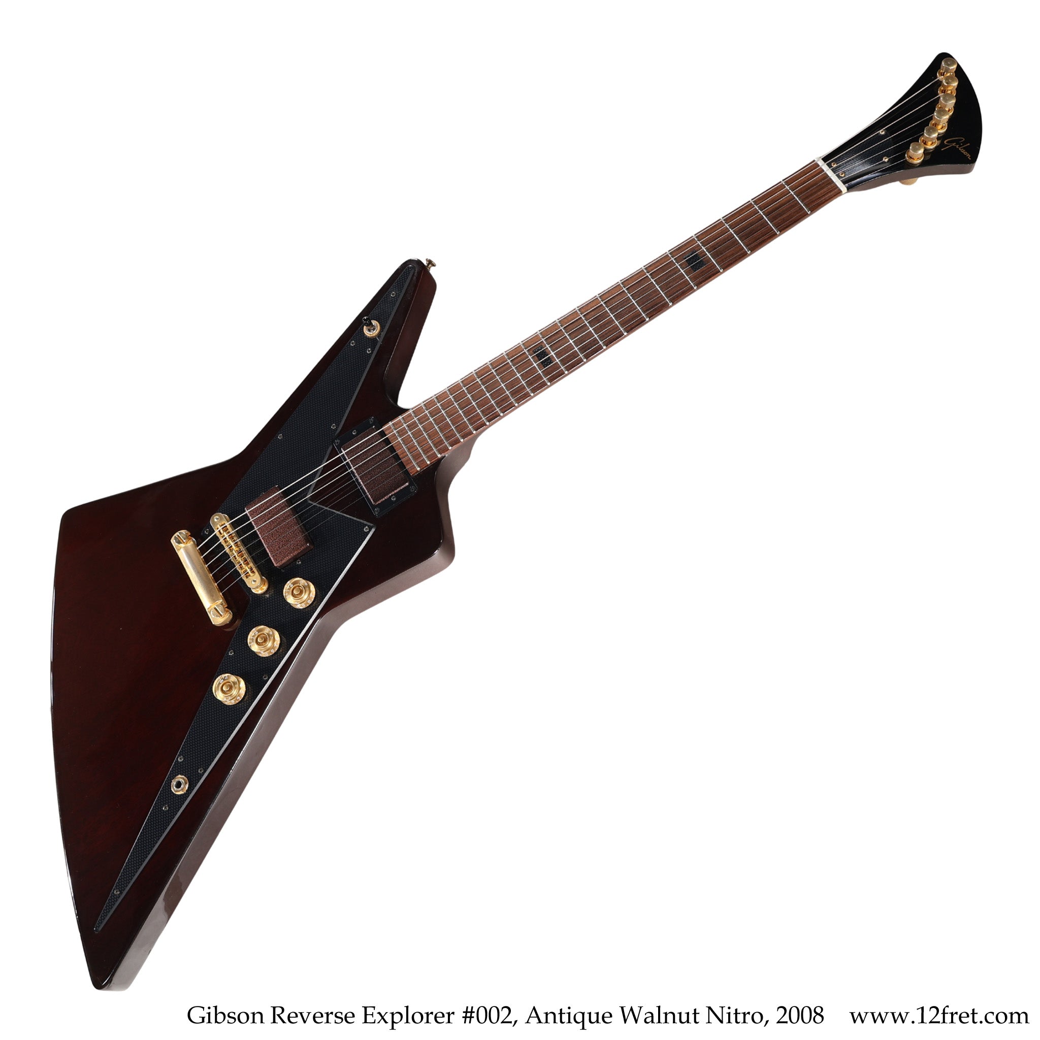 Gibson Reverse Explorer #002, Antique Walnut Nitro, 2008 - The Twelfth Fret