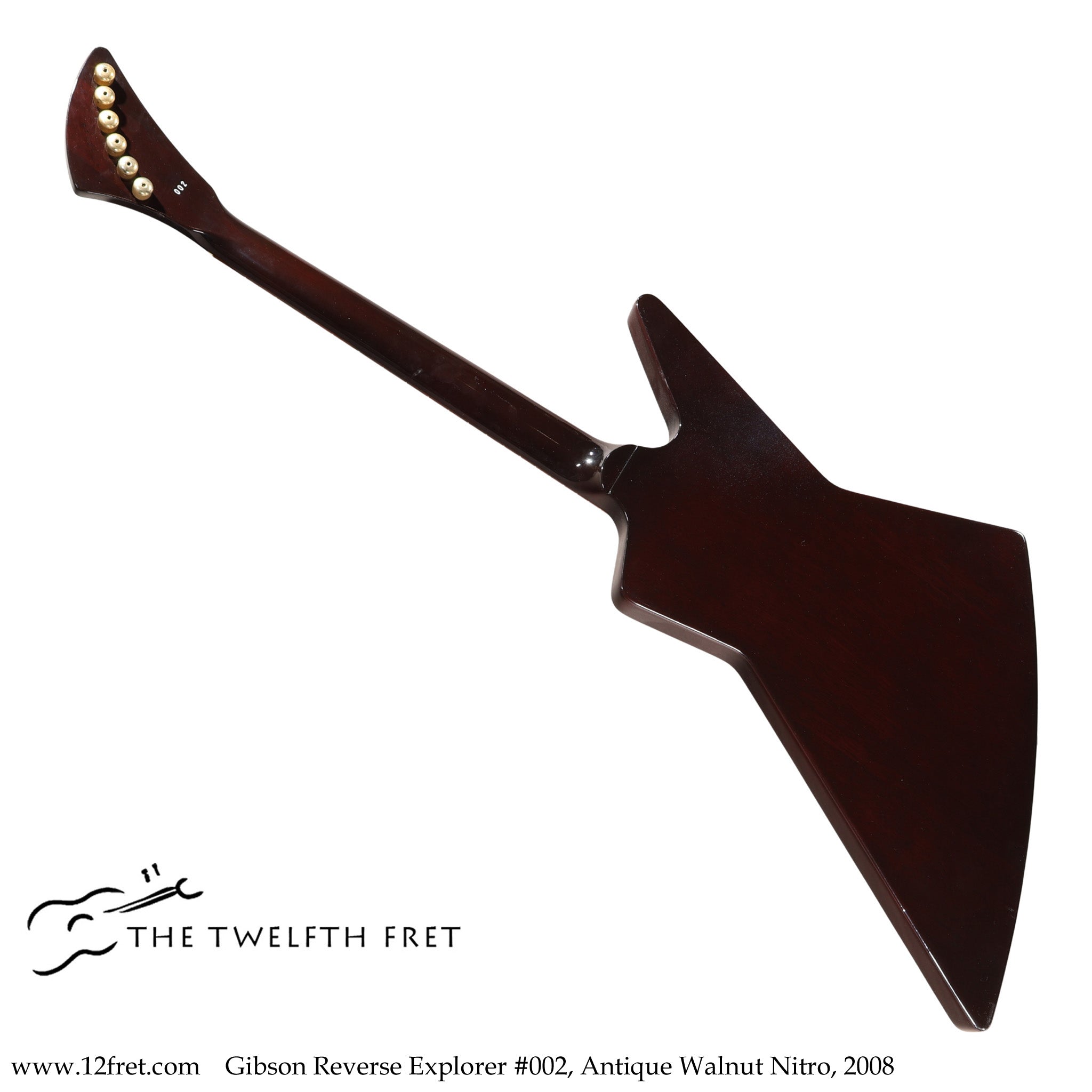 Gibson Reverse Explorer #002, Antique Walnut Nitro, 2008 - The Twelfth Fret