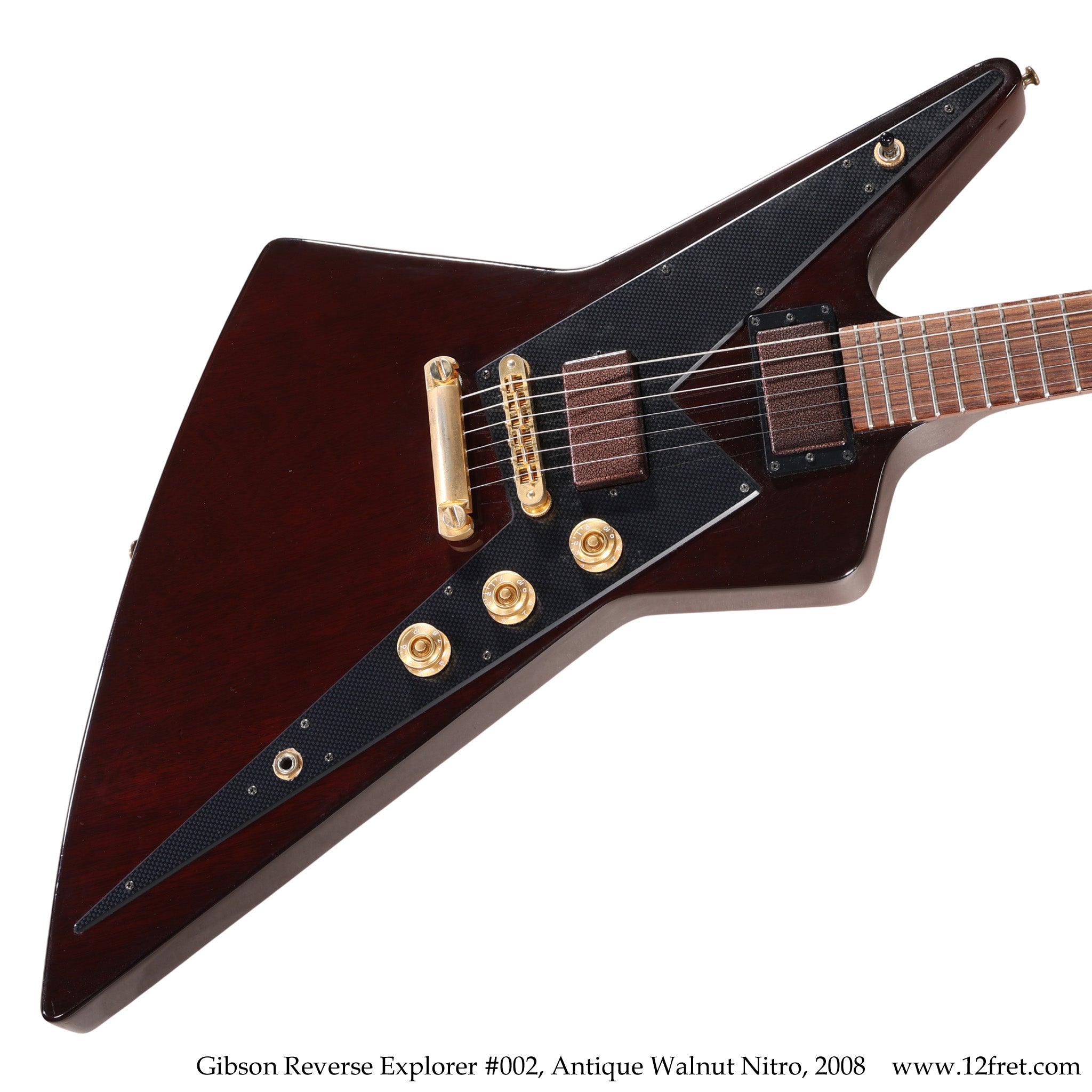 Gibson Reverse Explorer #002, Antique Walnut Nitro, 2008 - The Twelfth Fret