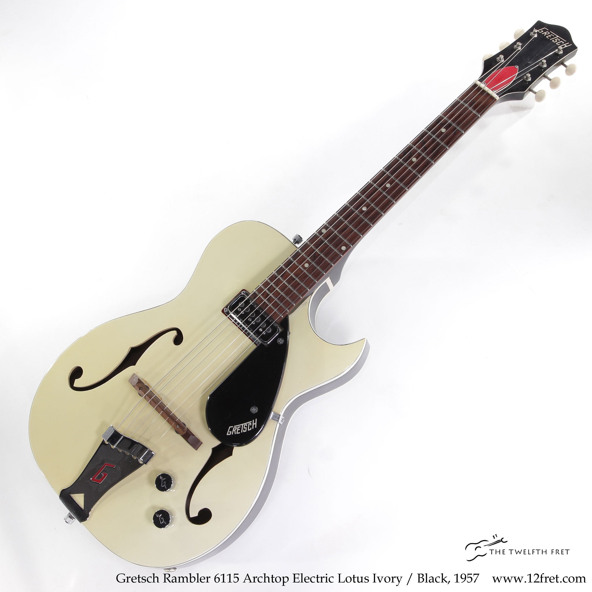 Gretsch Rambler 6115 Archtop Electric Lotus Ivory   Black, 1957 - The 