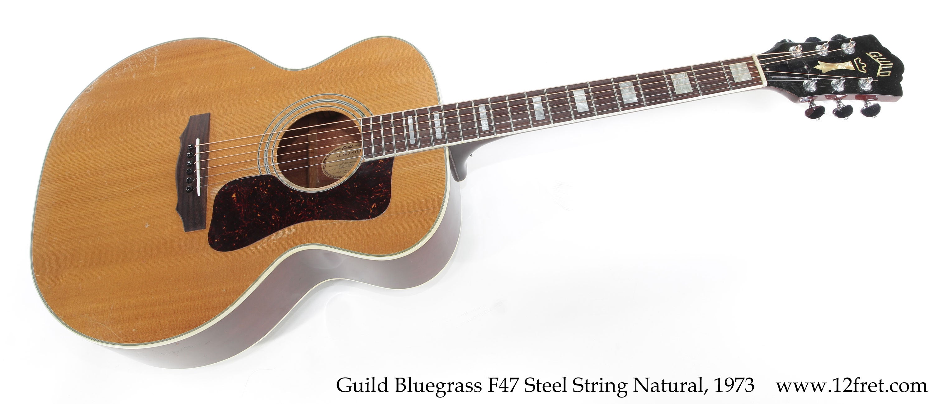 Guild Bluegrass F47 Steel String Acoustic Natural, 1973 - The Twelfth Fret
