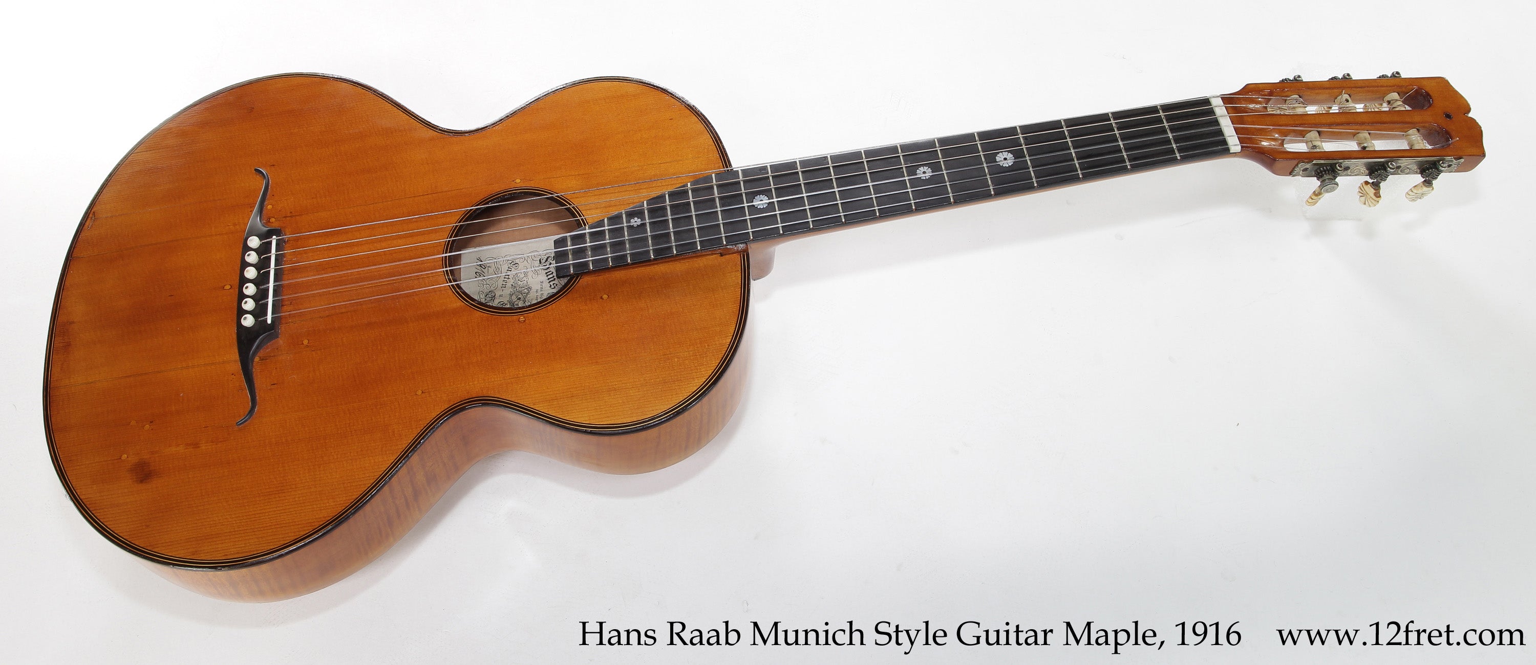 Hans Raab Munich Style Guitar Maple, 1916 - The Twelfth Fret