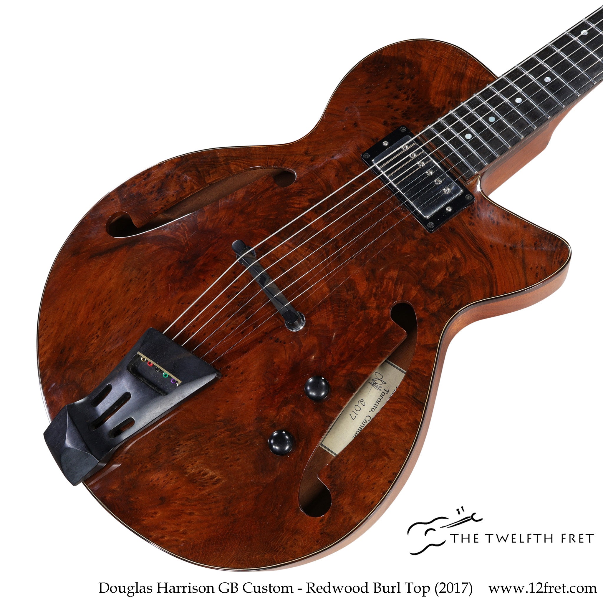 Douglas Harrison GB Custom - Redwood Burl Top (2017) - The Twelfth Fret