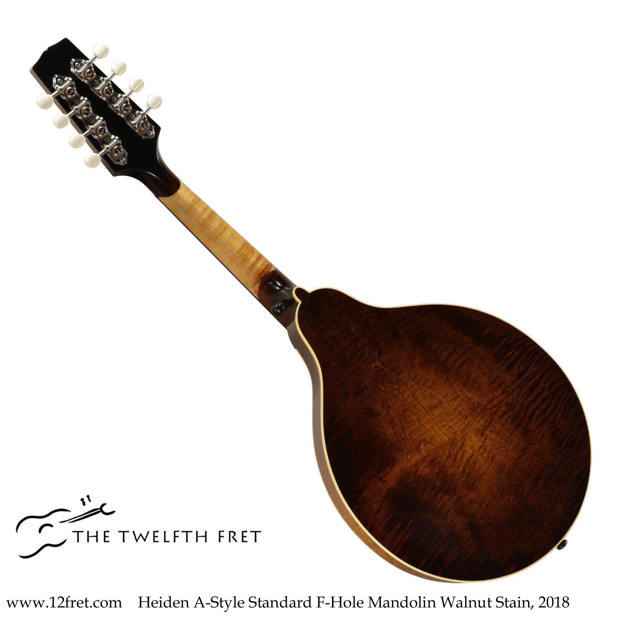 Heiden A-Style Standard F-Hole Mandolin Walnut Stain, 2018 - The Twelfth Fret