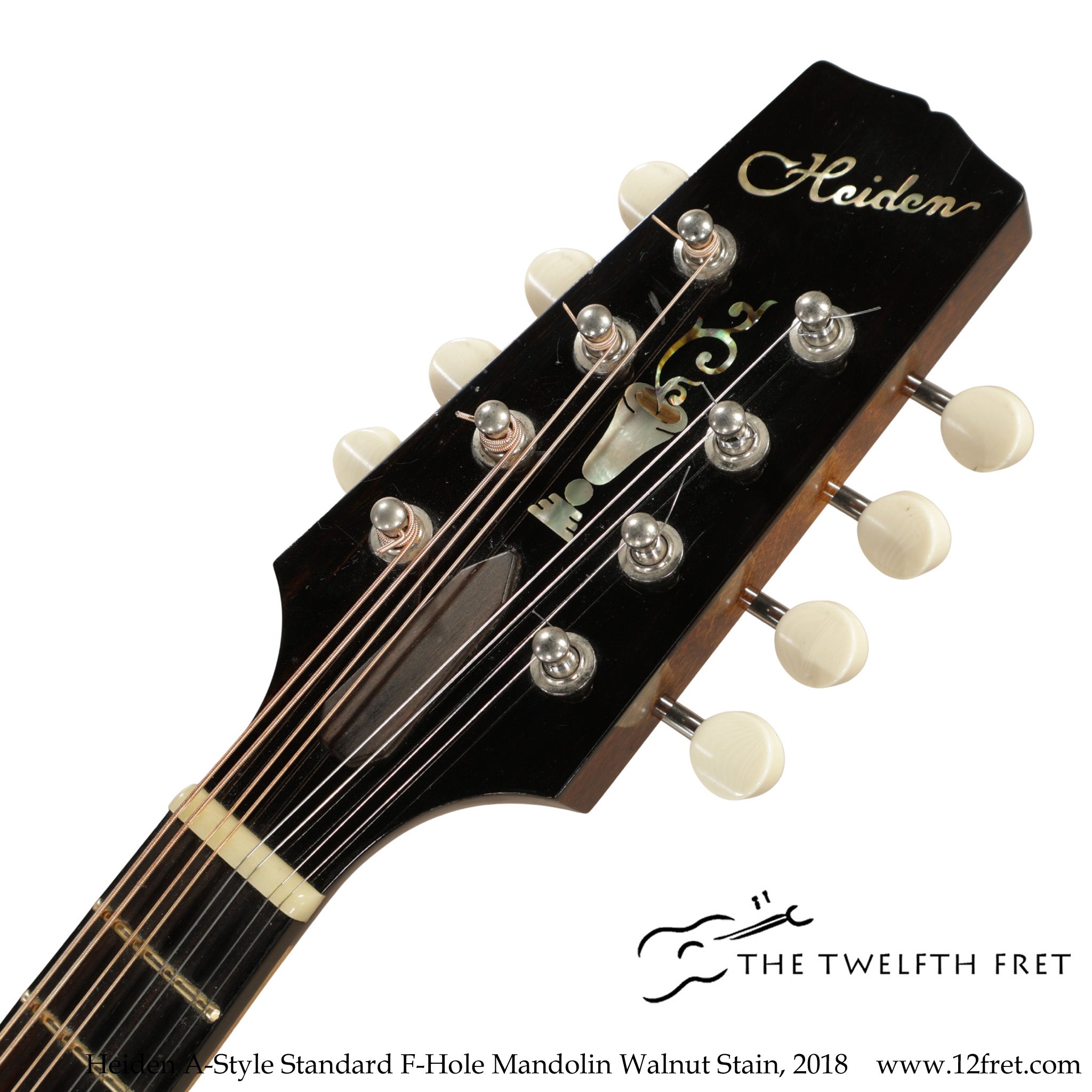 Heiden A-Style Standard F-Hole Mandolin Walnut Stain, 2018 - The Twelfth Fret
