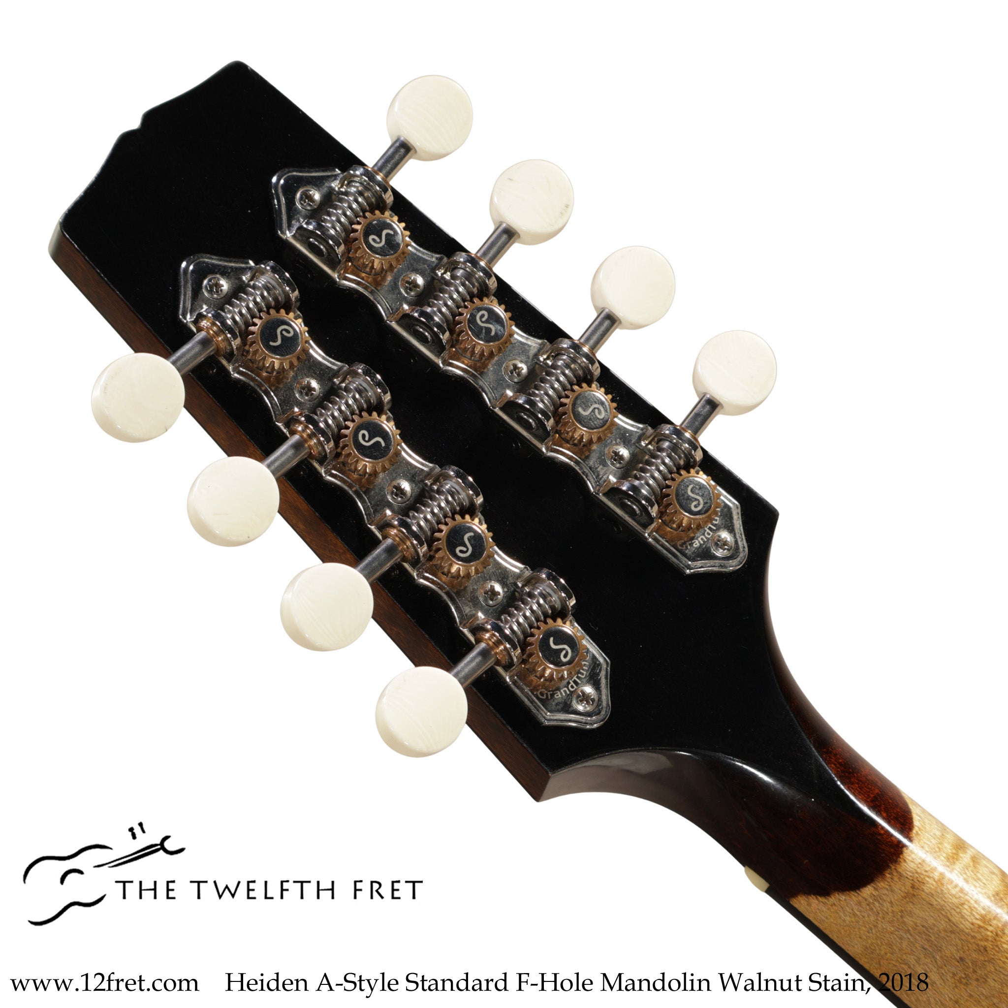 Heiden A-Style Standard F-Hole Mandolin Walnut Stain, 2018 - The Twelfth Fret