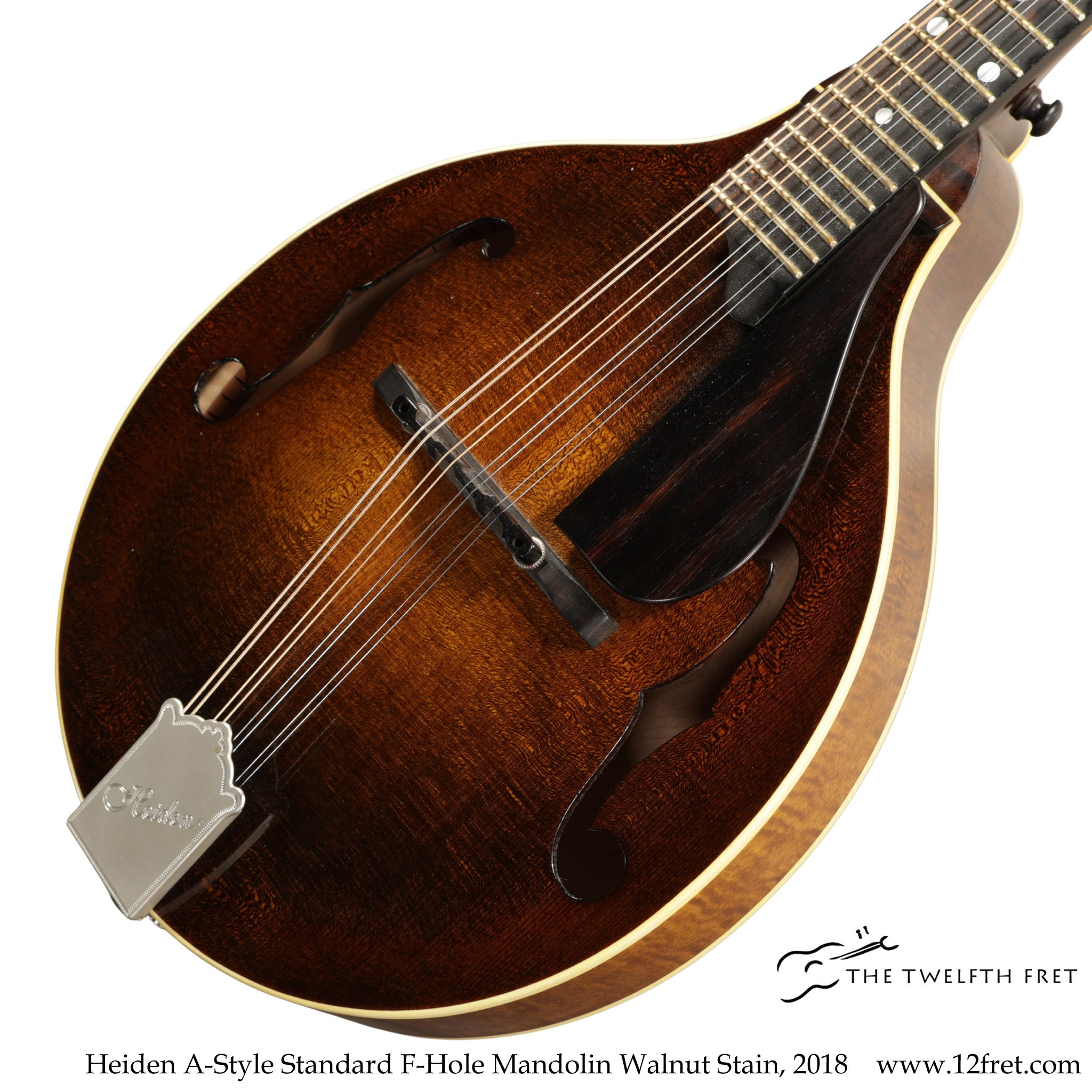 Heiden A-Style Standard F-Hole Mandolin Walnut Stain, 2018 - The Twelfth Fret