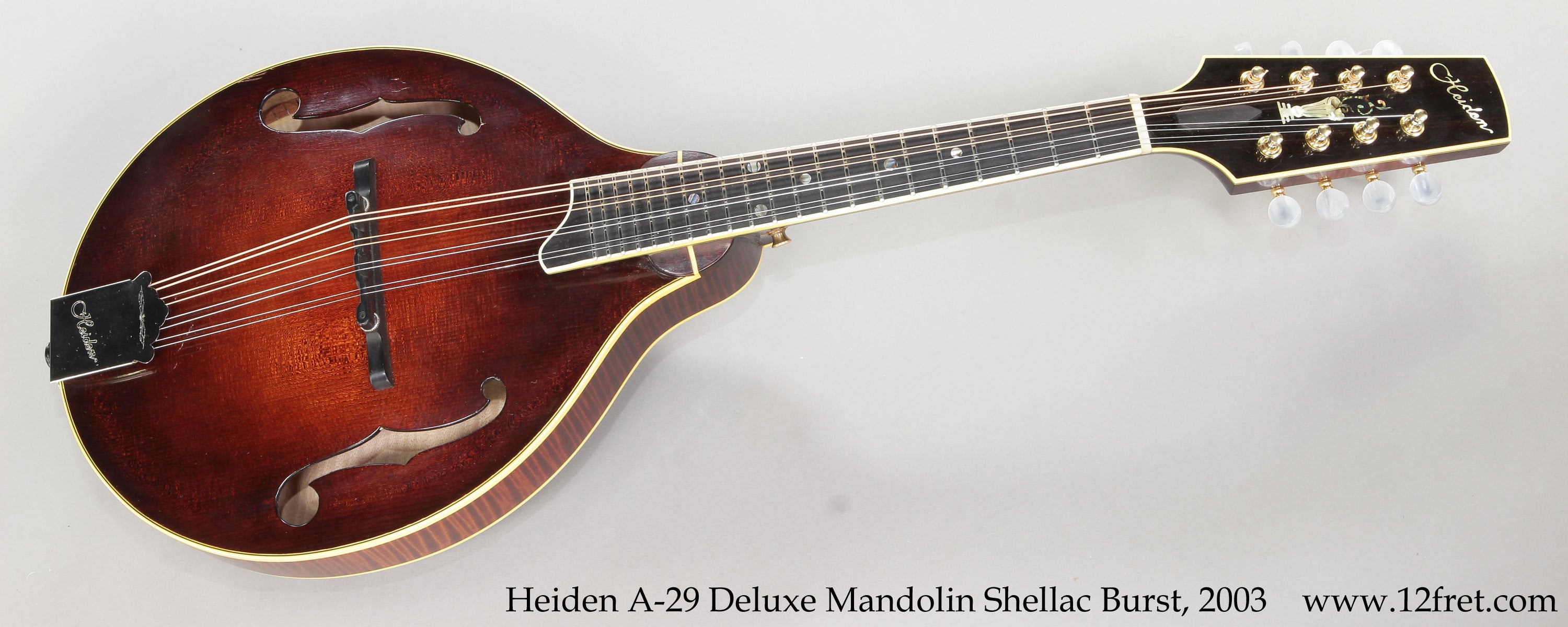 Heiden A-29 Deluxe Mandolin Shellac Burst, 2003 - The Twelfth Fret