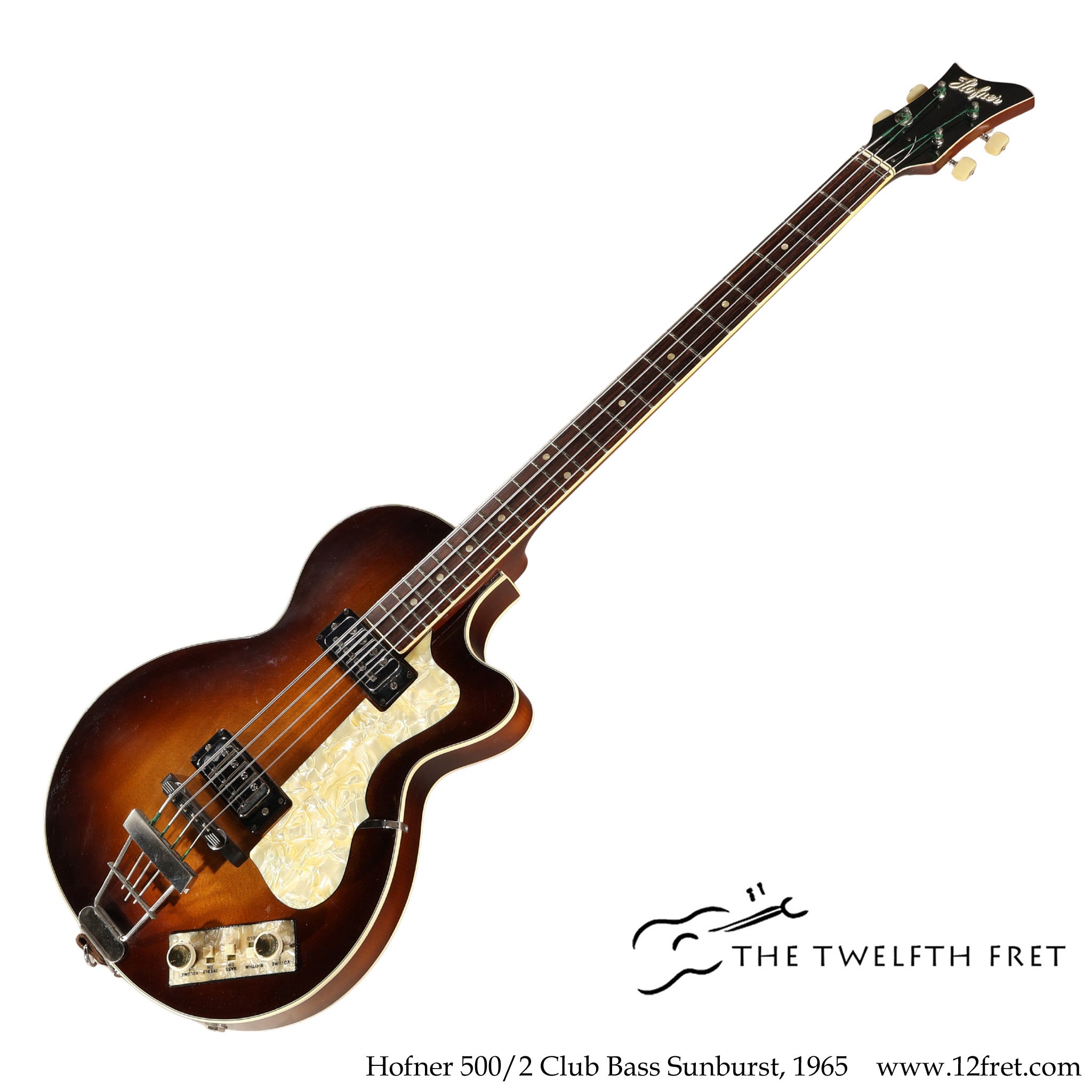 Hofner 500/2 Club Bass Sunburst, 1965 - The Twelfth Fret