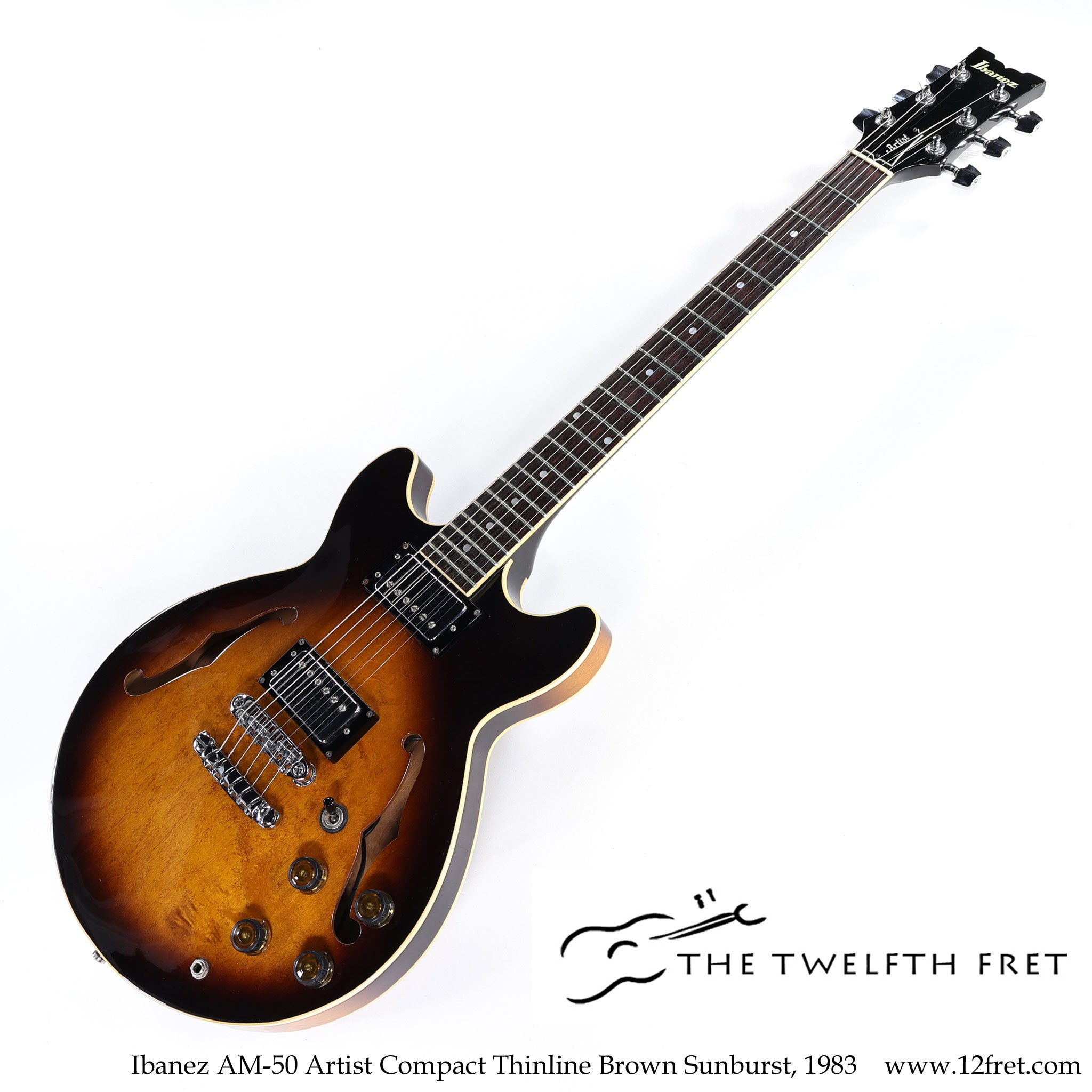 Ibanez AM-50 Artist Compact Thinline Brown Sunburst, 1983 - The Twelfth Fret