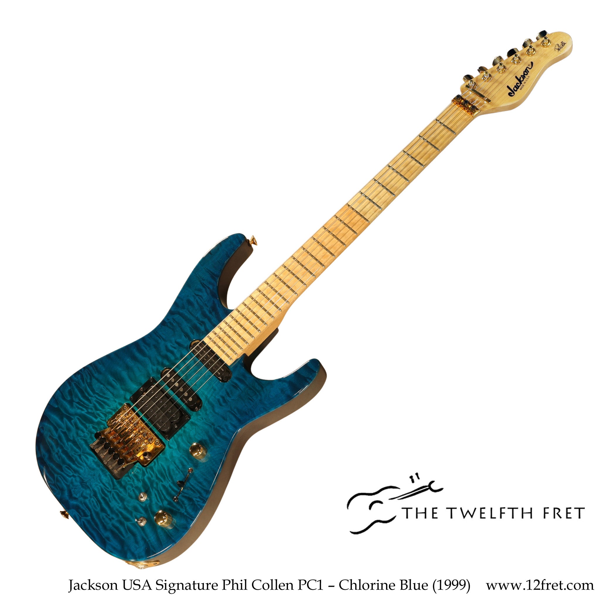 Jackson USA Signature Phil Collen PC1 – Chlorine Blue (1999) - The Twelfth Fret