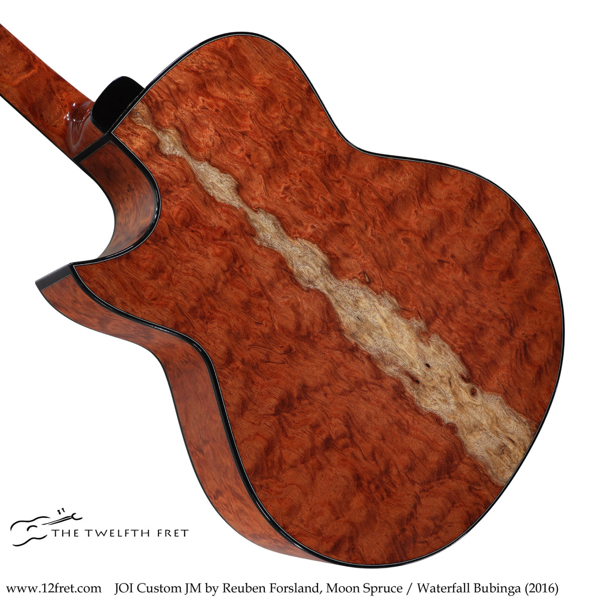 JOI Custom JM by Reuben Forsland, Moon Spruce / Waterfall Bubinga (2016) - The Twelfth Fret