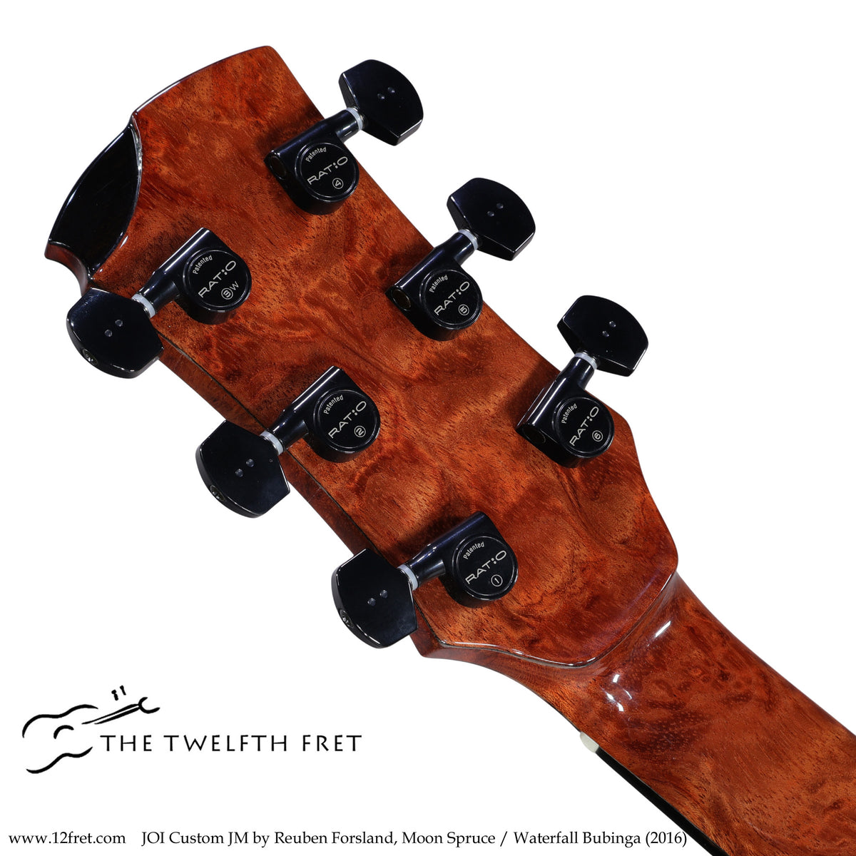 JOI Custom JM by Reuben Forsland, Moon Spruce / Waterfall Bubinga (2016) - The Twelfth Fret