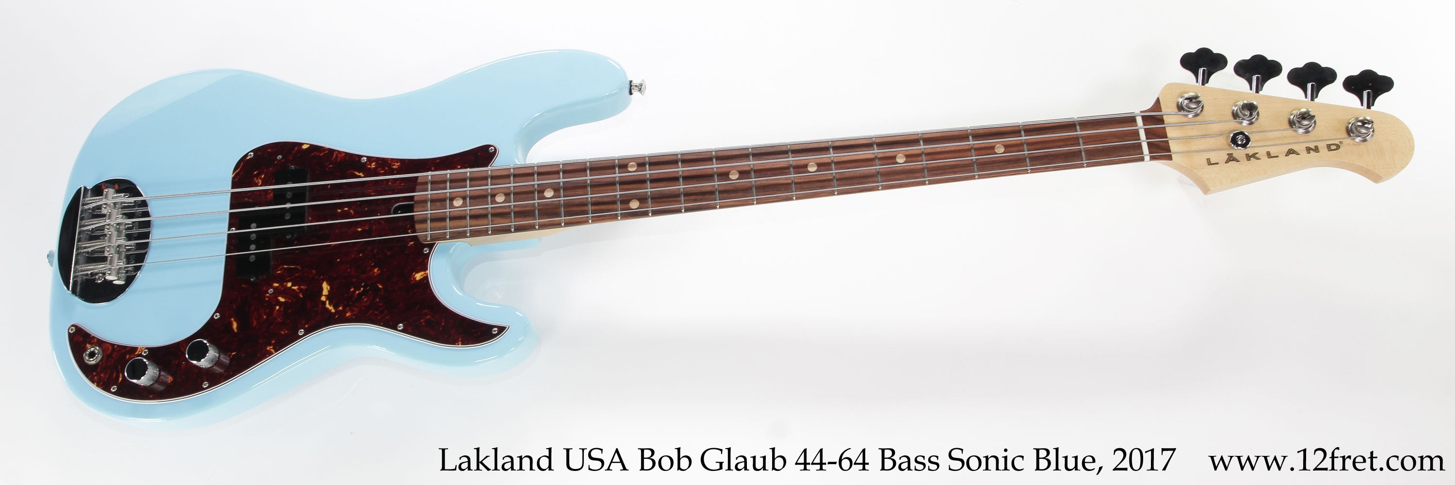 Lakland USA Bob Glaub 44-64 Bass Guitar Sonic Blue, 2017 [USED]