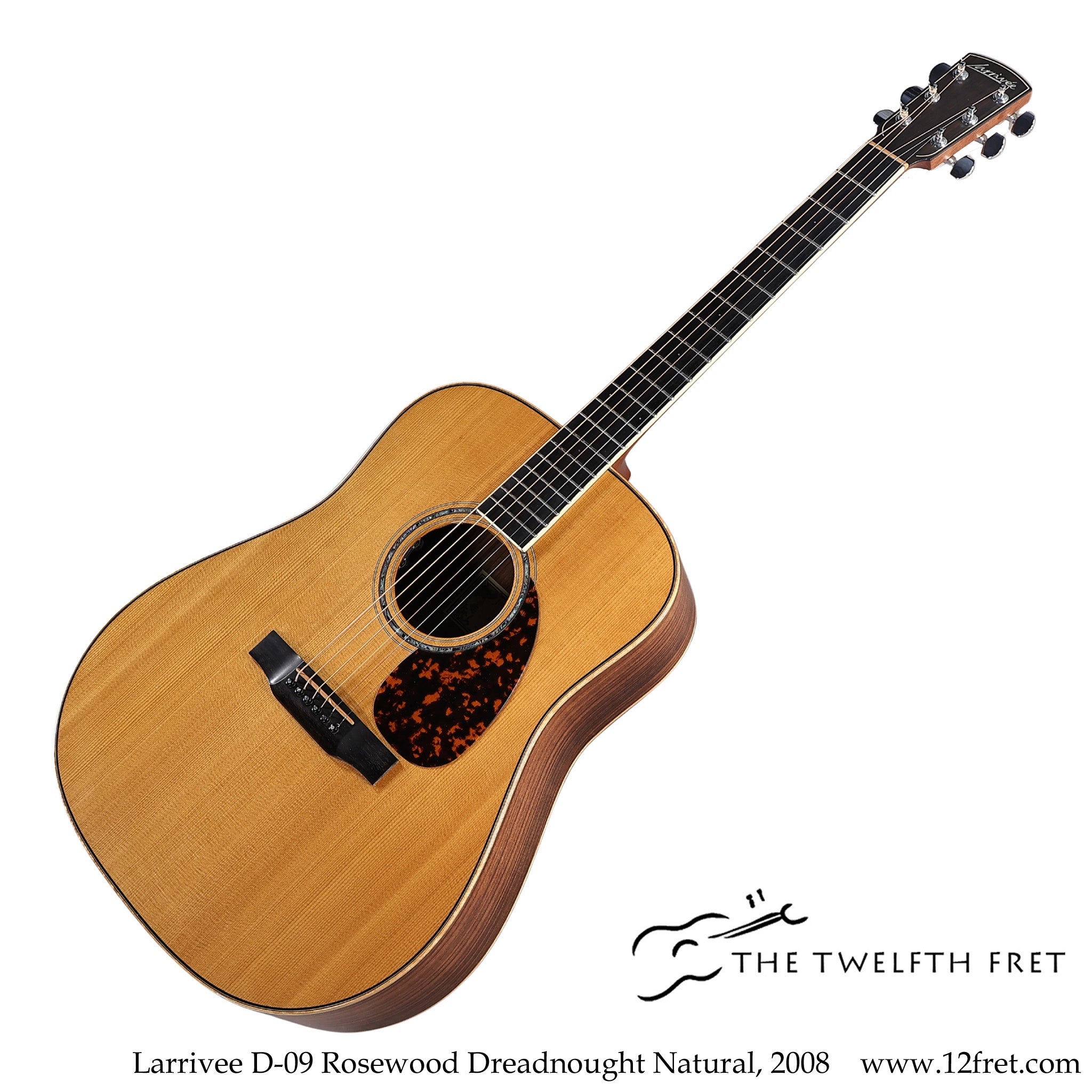 Larrivee D-09 Rosewood Dreadnought Natural, 2008 - The Twelfth Fret