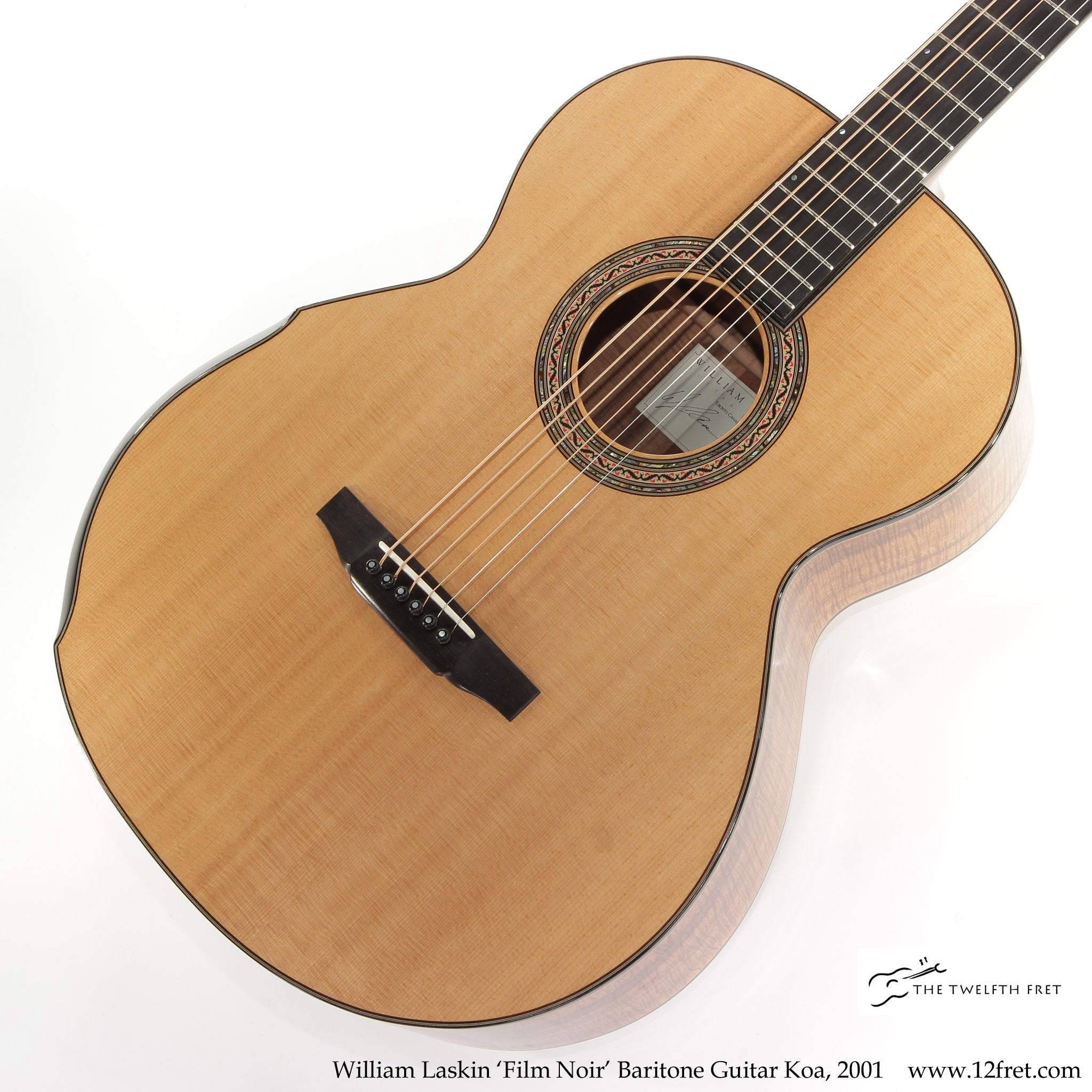 William Laskin 'Film Noir' Baritone Guitar Koa, 2001 - The Twelfth Fret