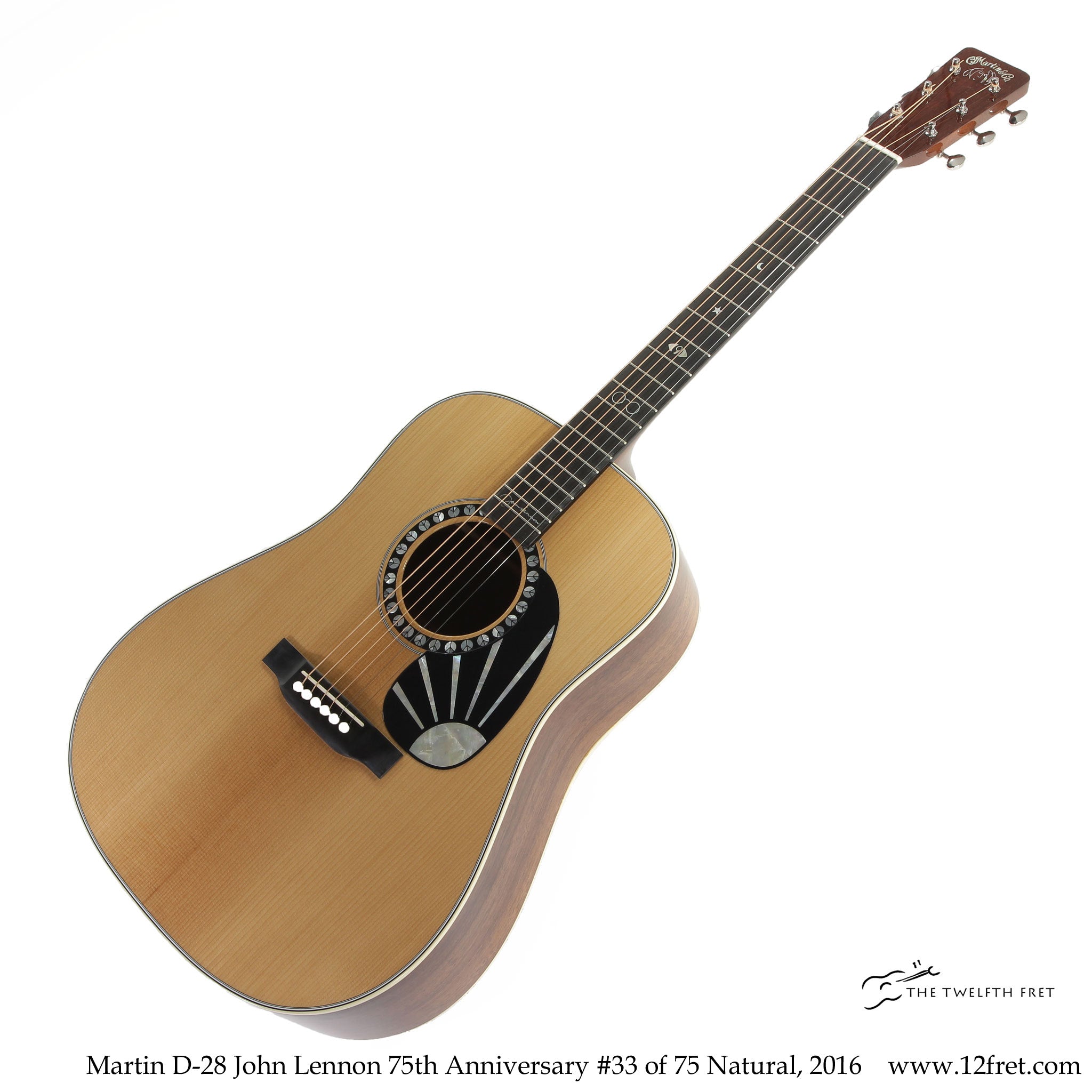 Martin D-28 John Lennon 75th Anniversary #33 of 75 Natural, 2016 - The Twelfth Fret