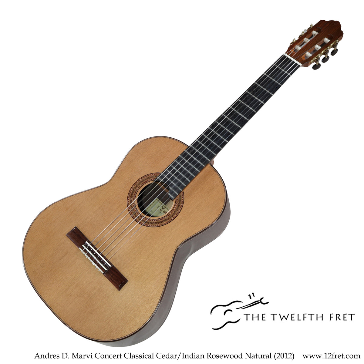 Andres D. Marvi Concert Classical Cedar/Indian Rosewood Natural (2012) - The Twelfth Fret