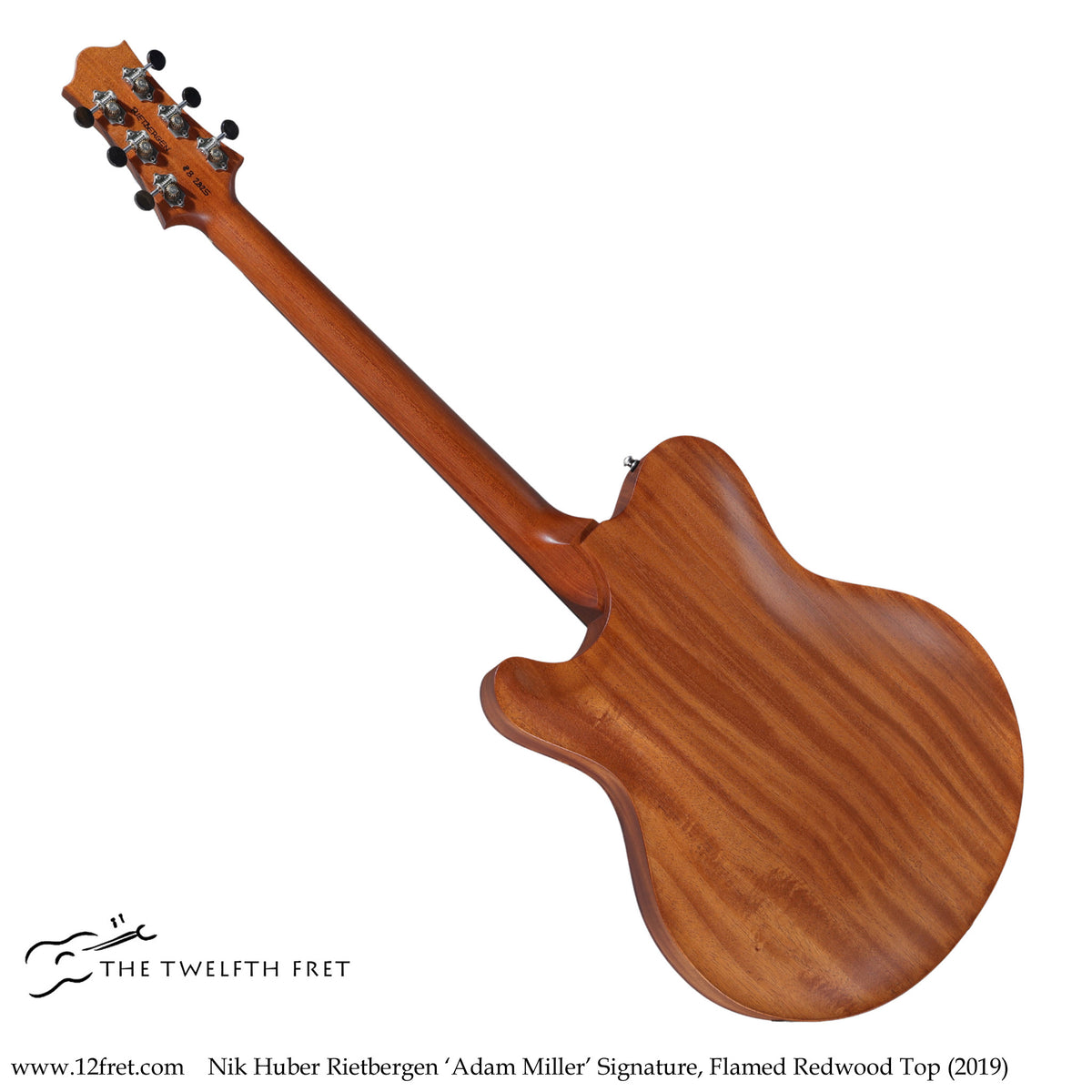 Nik Huber Rietbergen 'Adam Miller' Signature, Flamed Redwood Top (2019) - The Twelfth Fret