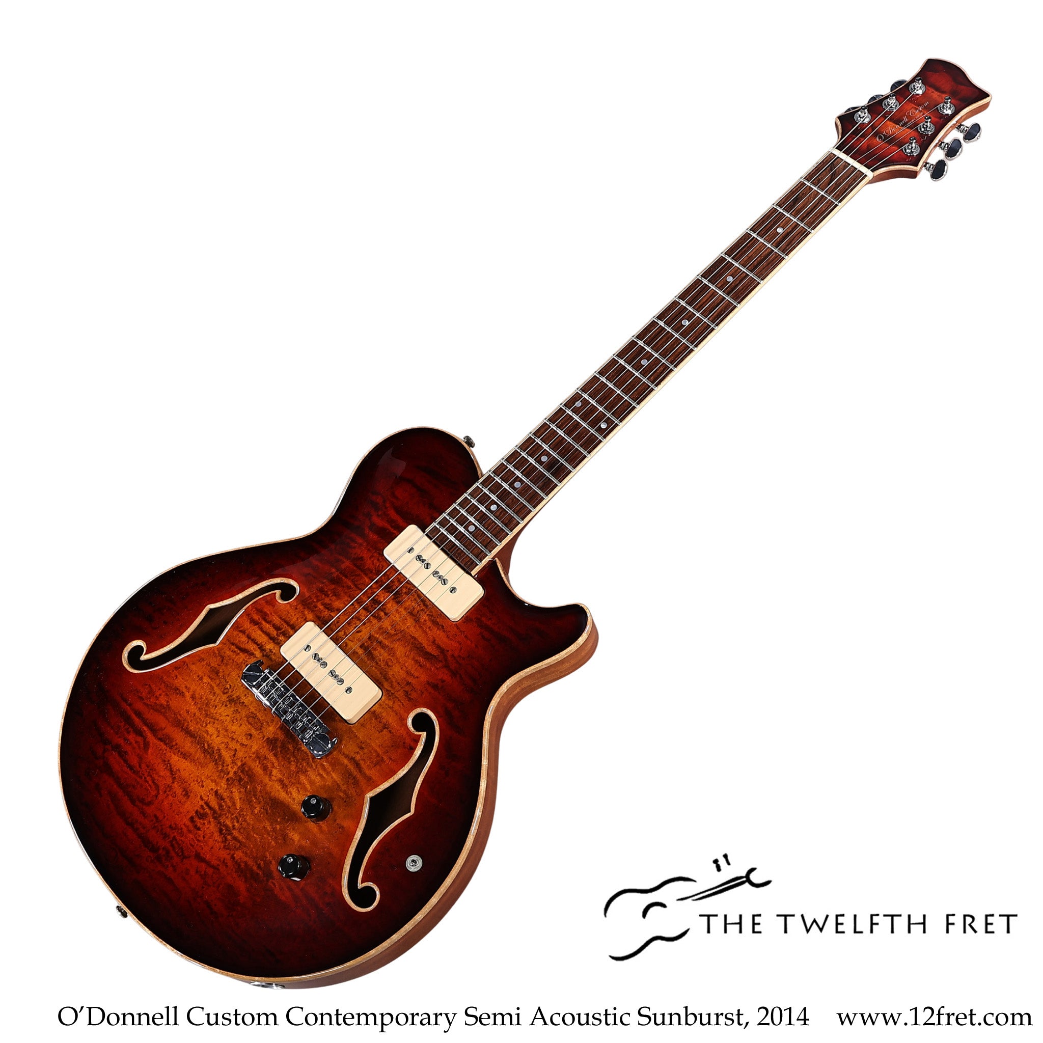 O'Donnell Custom Contemporary Semi Acoustic Sunburst, 2014 - The Twelfth Fret