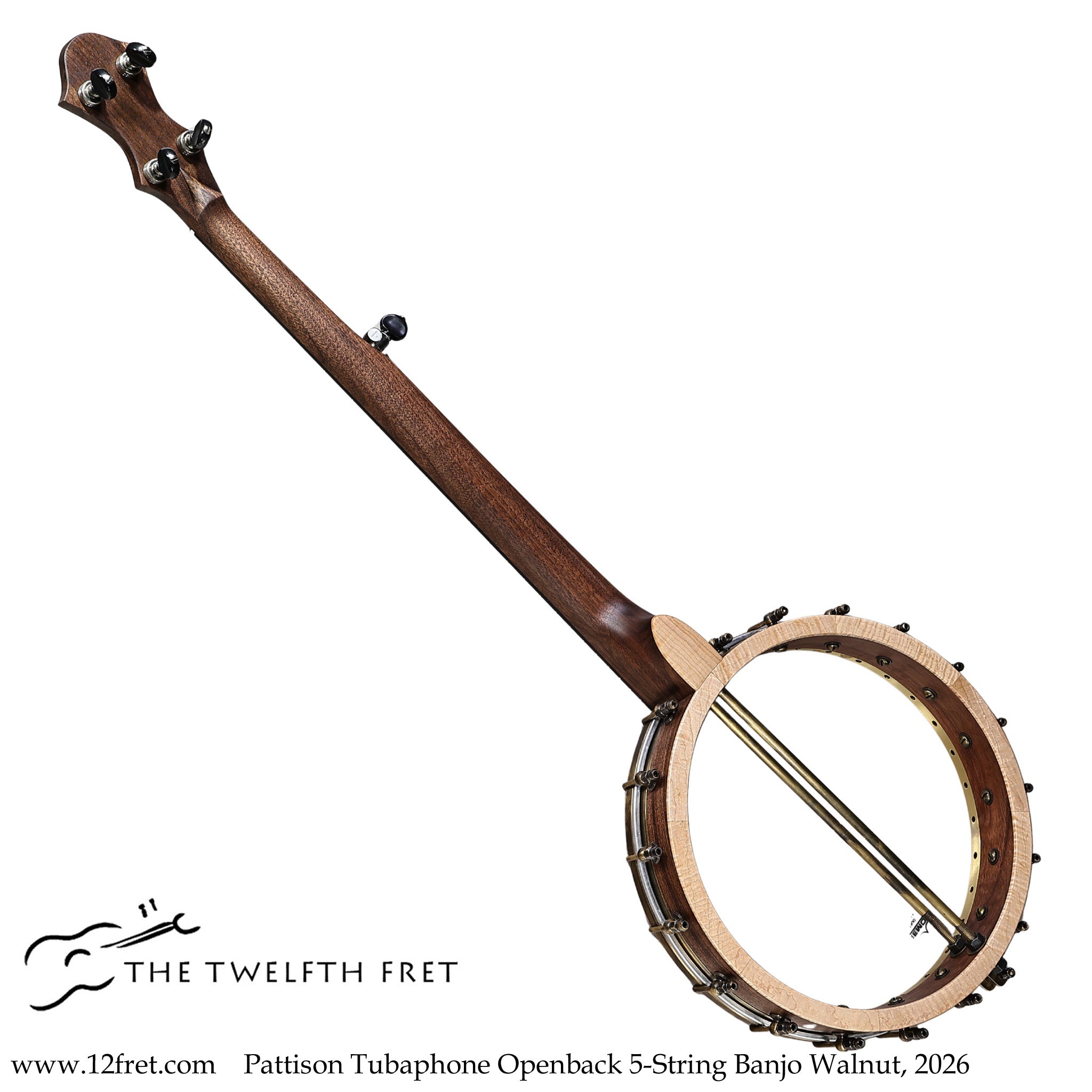 Pattison Tubaphone Openback 5-String Banjo Walnut, 2026 - The Twelfth Fret