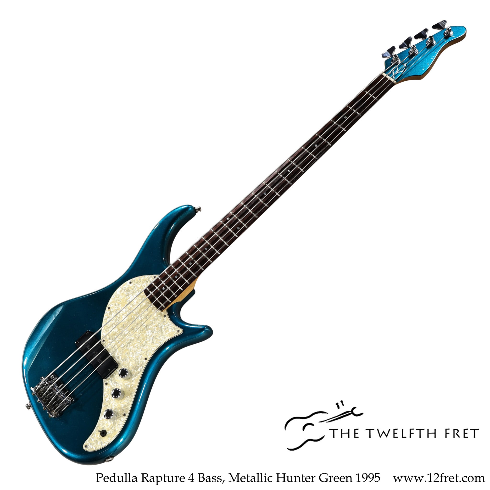 Pedulla Rapture 4 Bass, Metallic Hunter Green 1995 - The Twelfth Fret