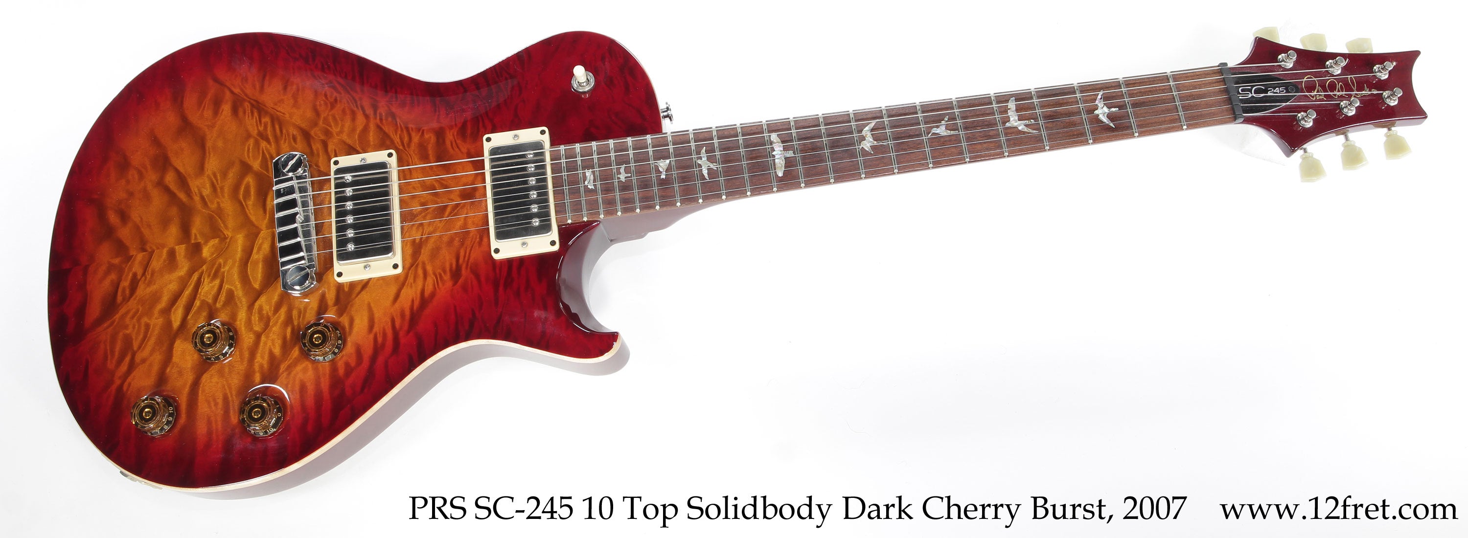PRS SC-245 10 Top Solidbody Dark Cherry Burst, 2007