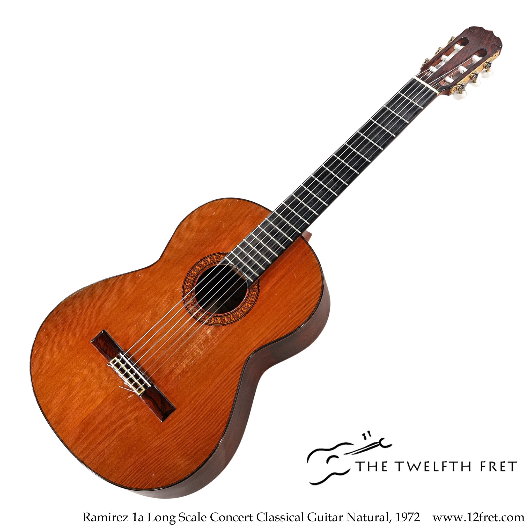 Ramirez 1a Long Scale Concert Classical Guitar Natural, 1972 - The Twelfth Fret