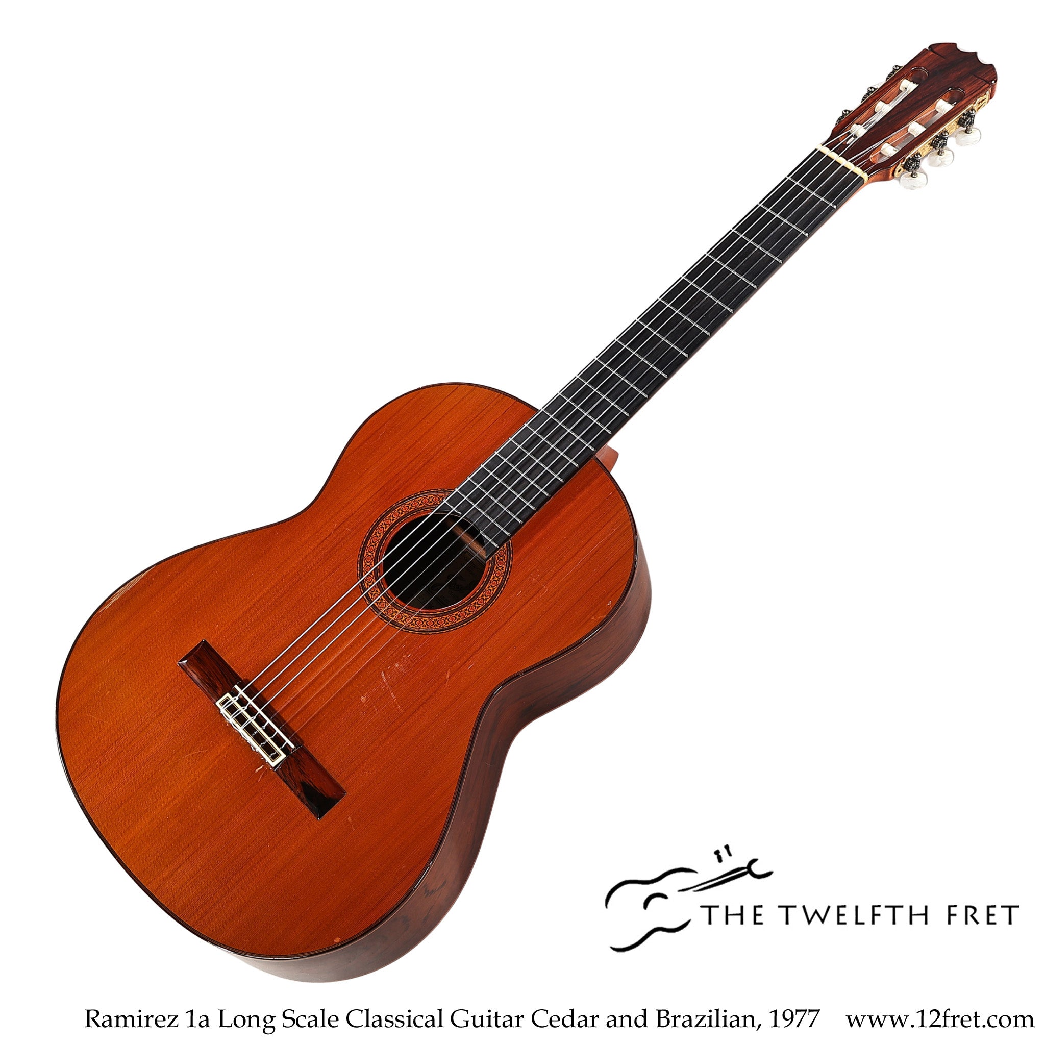 Ramirez 1a Long Scale Classical Guitar Cedar and Brazilian, 1977 - The Twelfth Fret